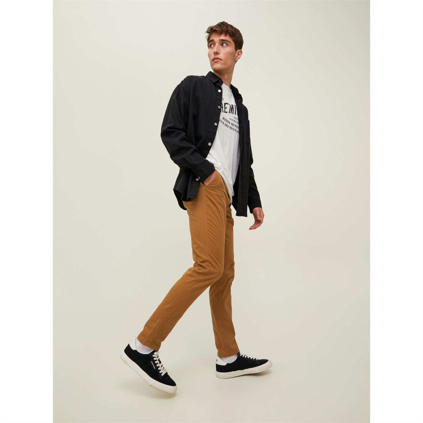 Jack and Jones Marco Bowie Straight Leg Chinos