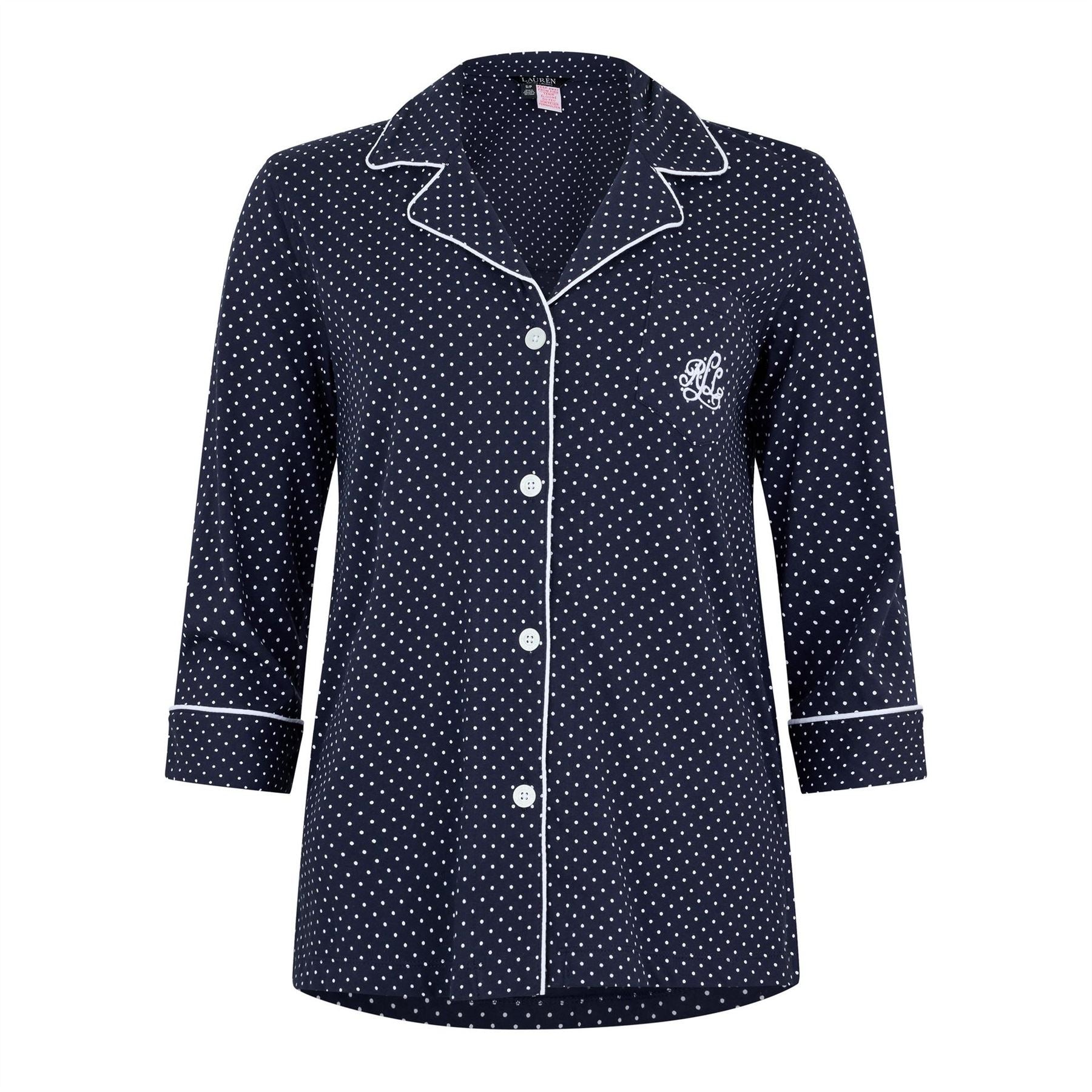 Lauren by Ralph Lauren Classic Notch Long Sleeve Pyjama Set