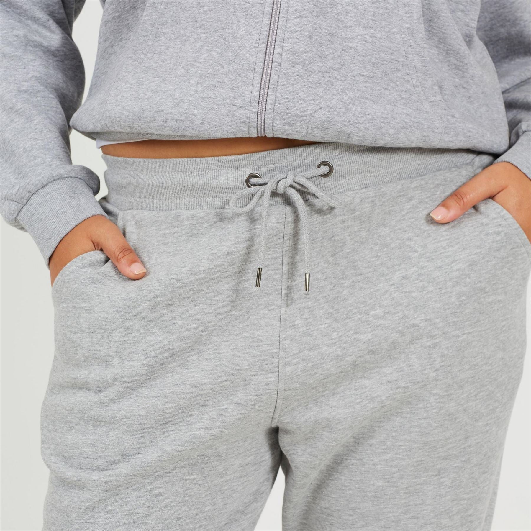 Brave Soul Womens Plus Size Solid Colour Jogging Bottoms