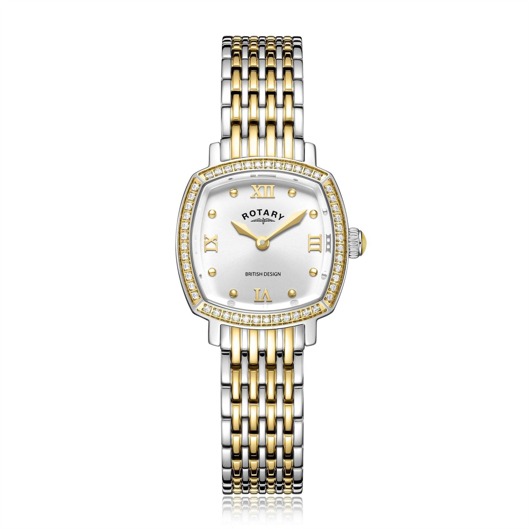 Rotary Traditional Yellow Gold Bracelet Analogue Watch