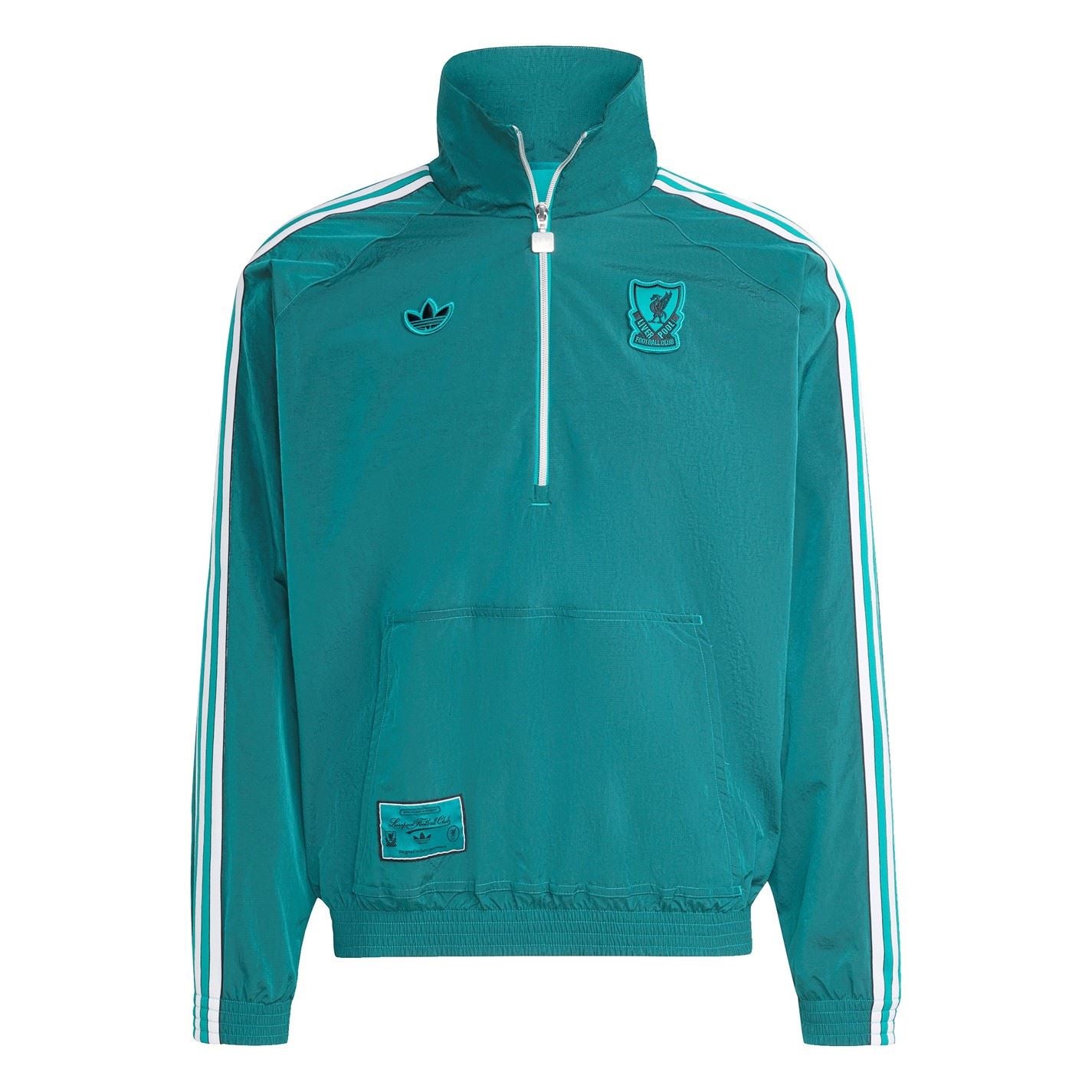 adidas Mens Liverpool Icons Half Zip Jacket