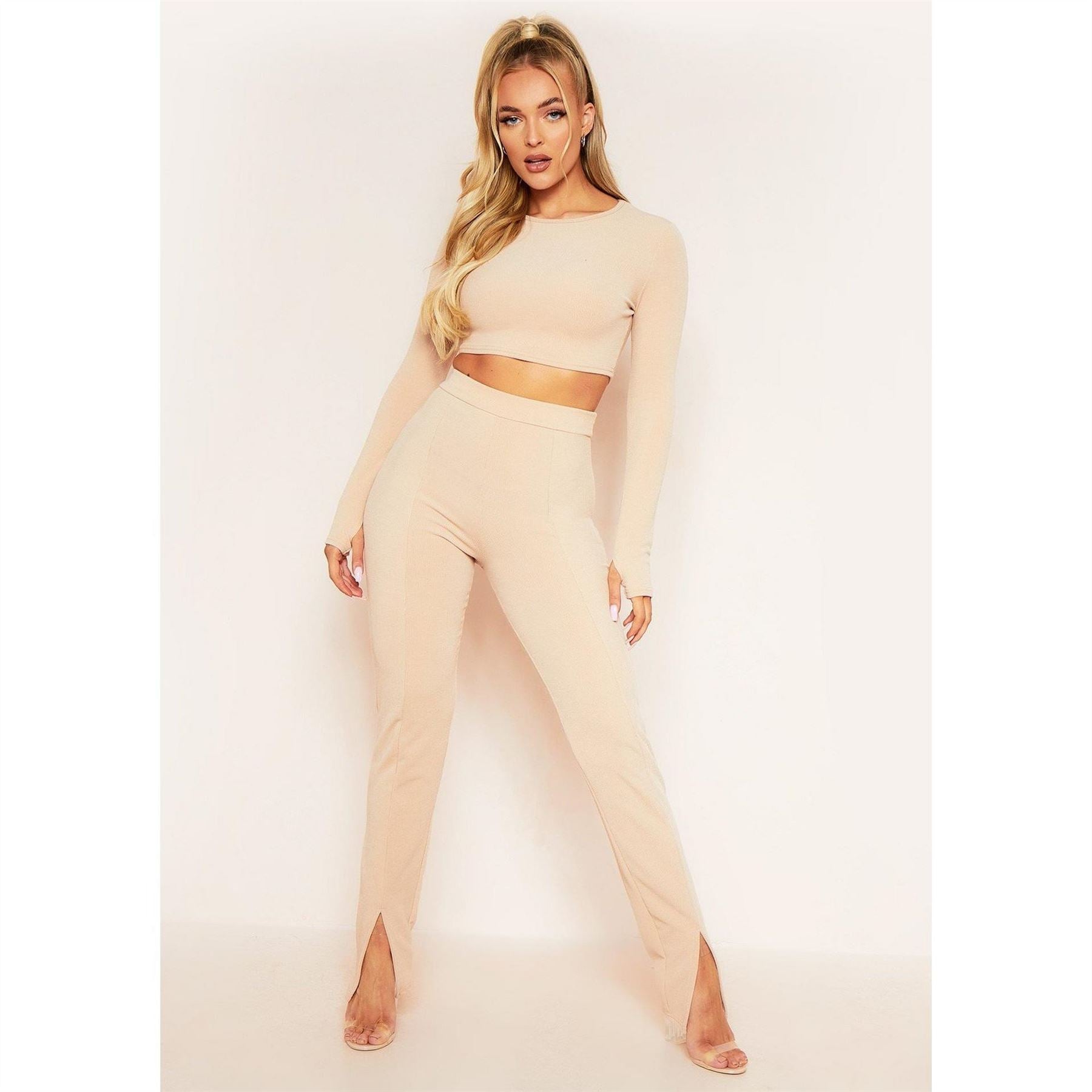 Missy Empire Split Front Leggings