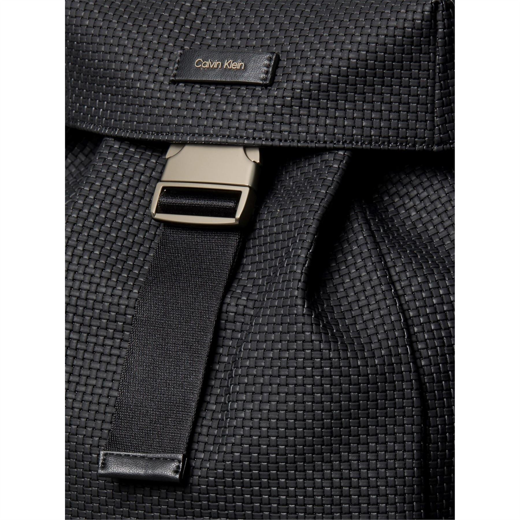 Calvin Klein Woven Flap Backpack
