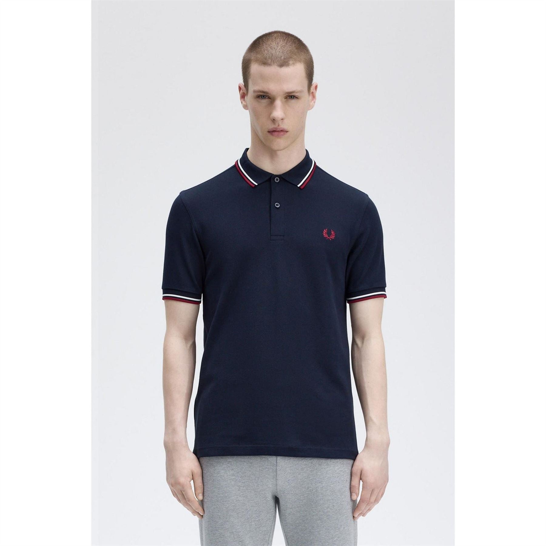 Fred Perry Sleeve Twin Tipped Polo Shirt