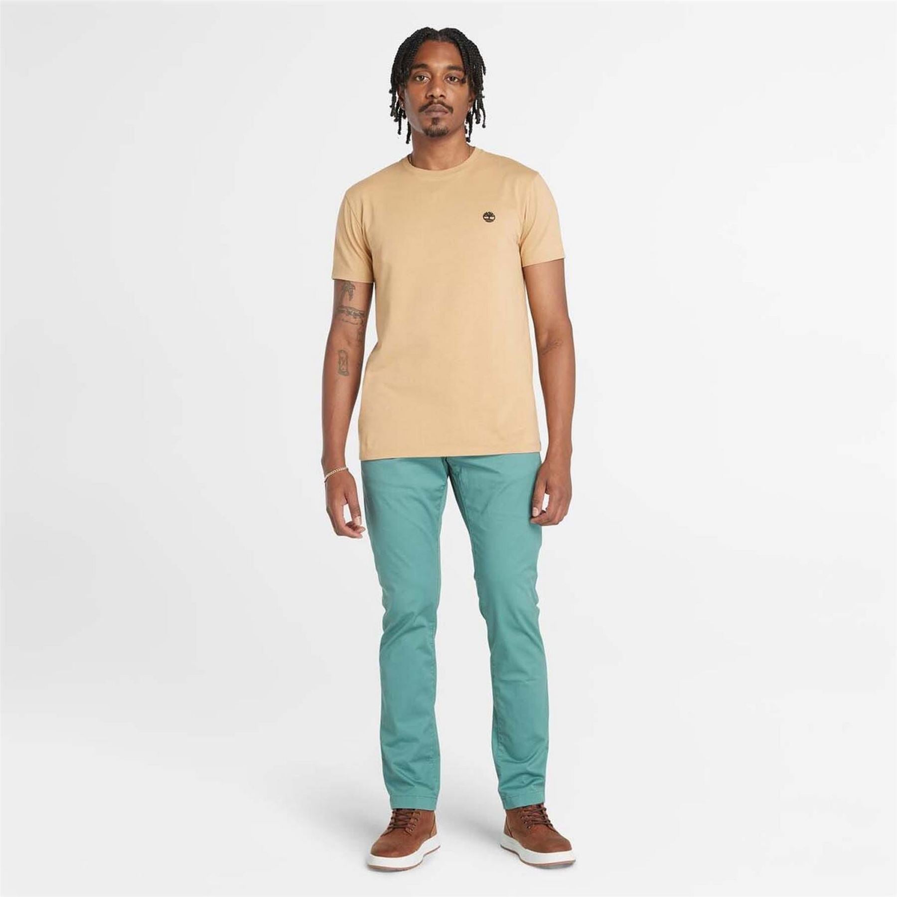 Timberland Oyster River Logo Short Sleeve T Shirt
