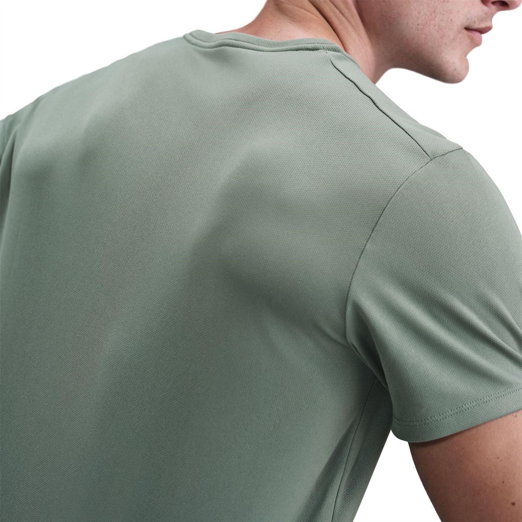 Nike Mens Dri Fit Uv Short Sleeve Running Top
