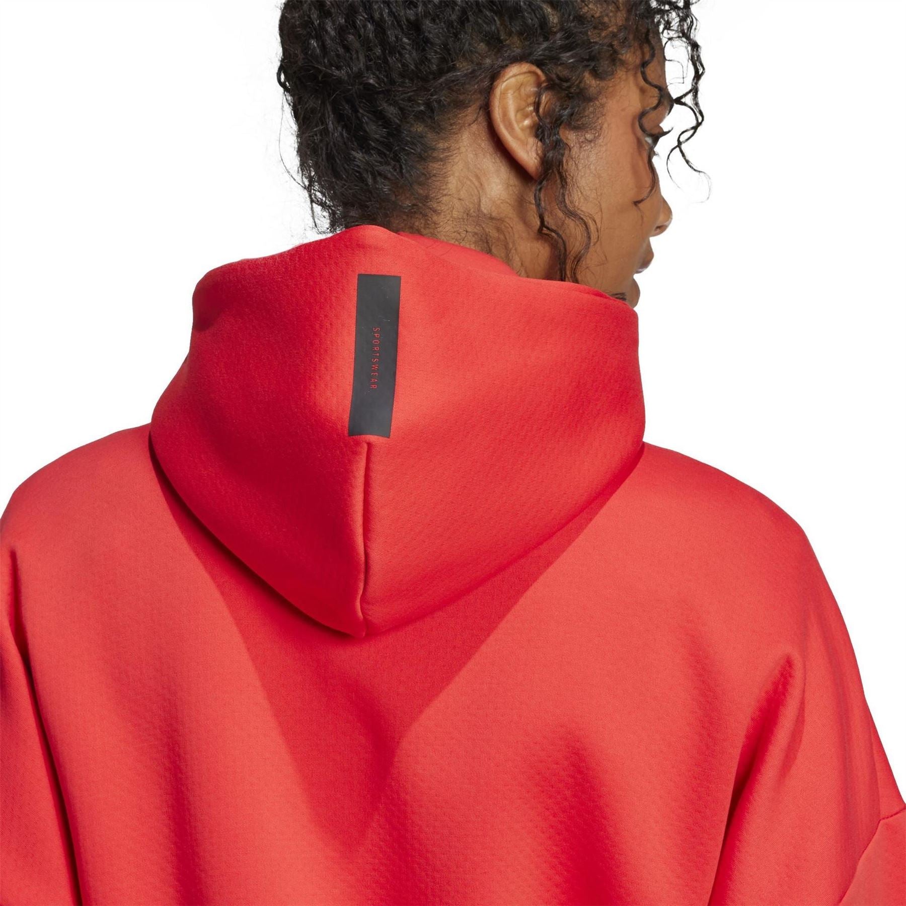 adidas Z.N.E. Hooded Full Zipper Solid Patterned Track Jacket with Logo