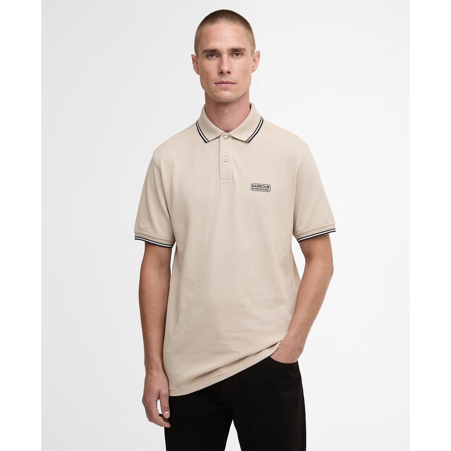 Barbour International Tipped Short Sleeve Polo Shirt