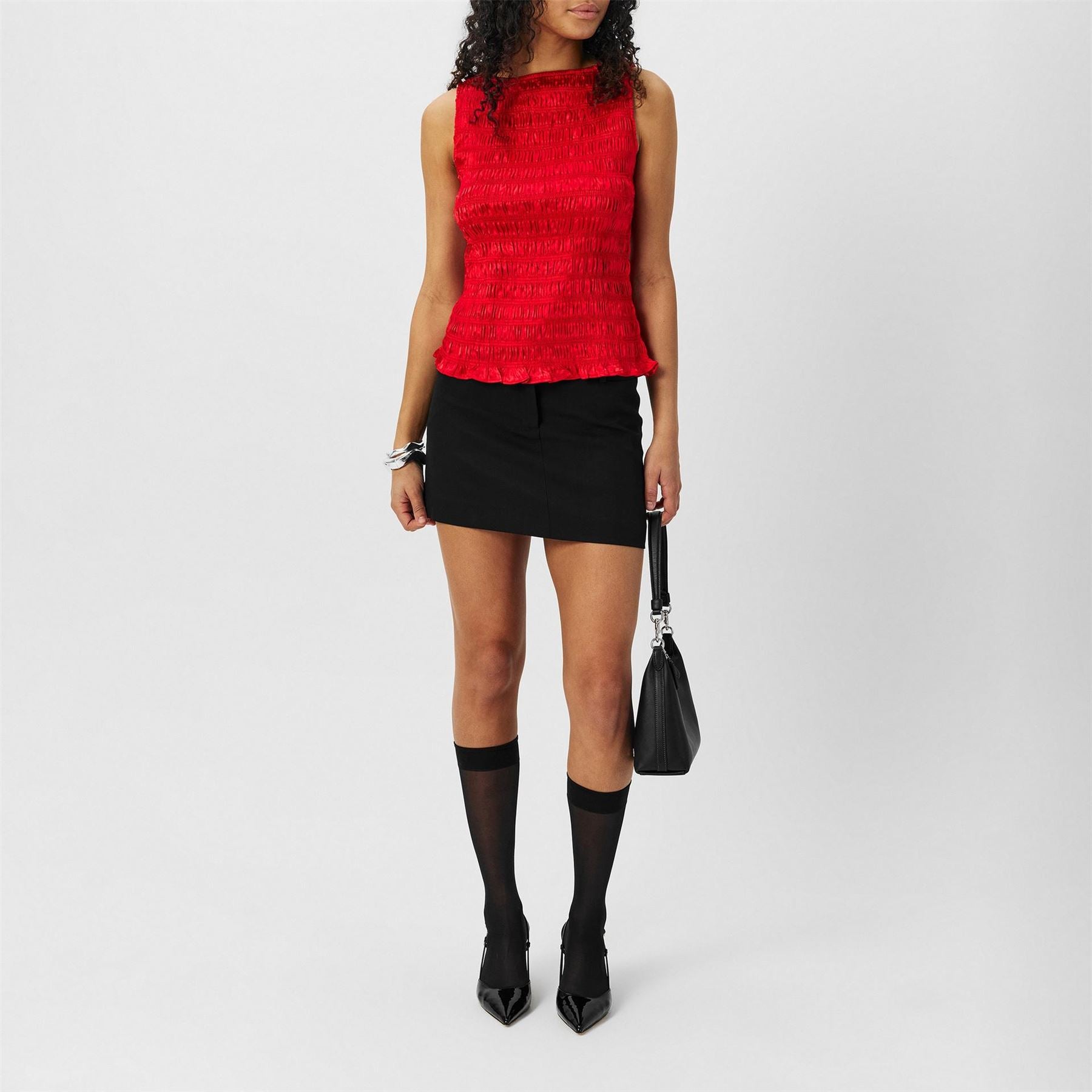 AmyLynn Sonya Satin Regular Fit Tank
