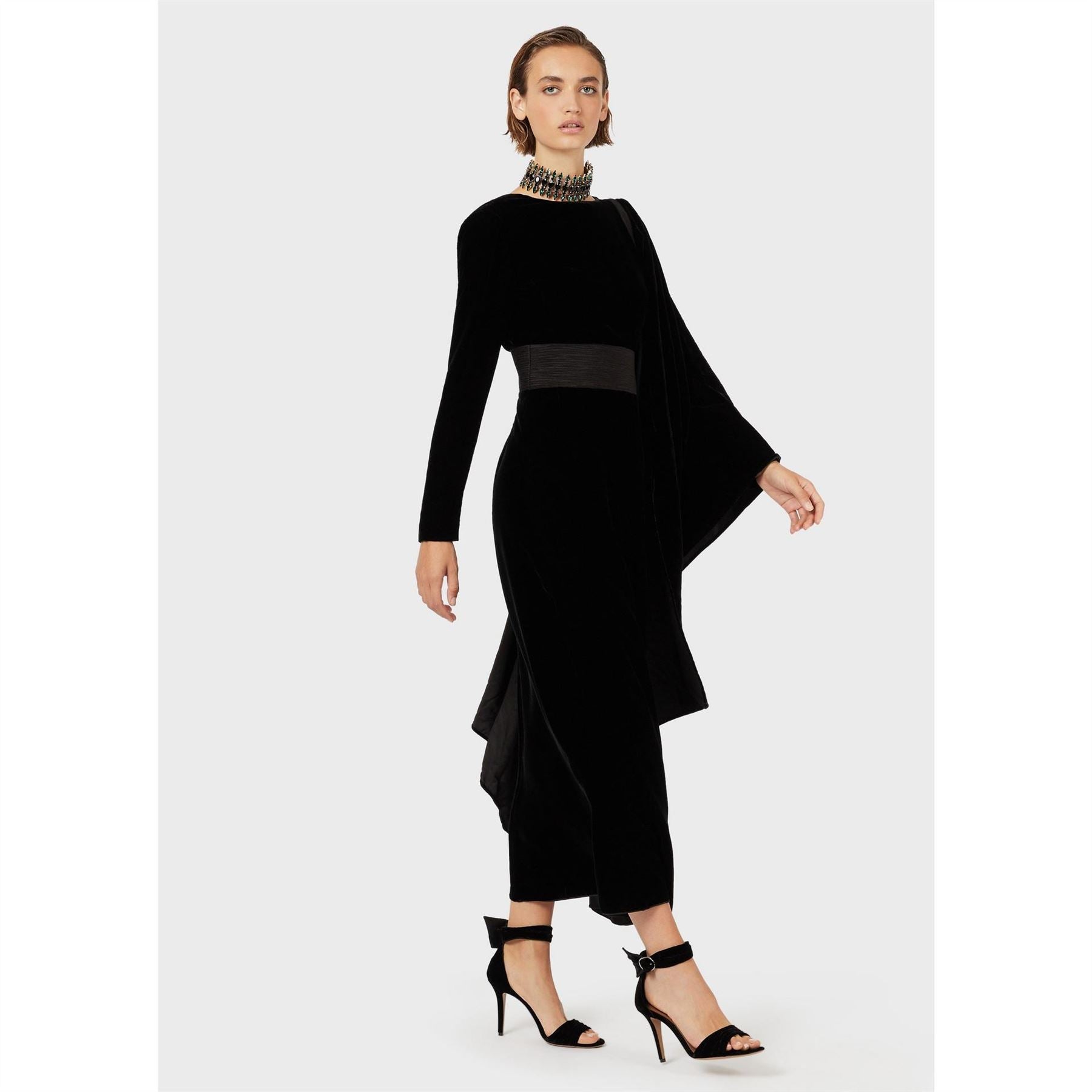 Emporio Armani Exposed Seam Maxi Dress