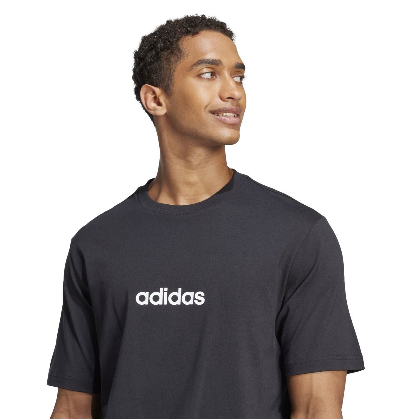 adidas Mens Essentials Single Jersey Logo T-Shirt