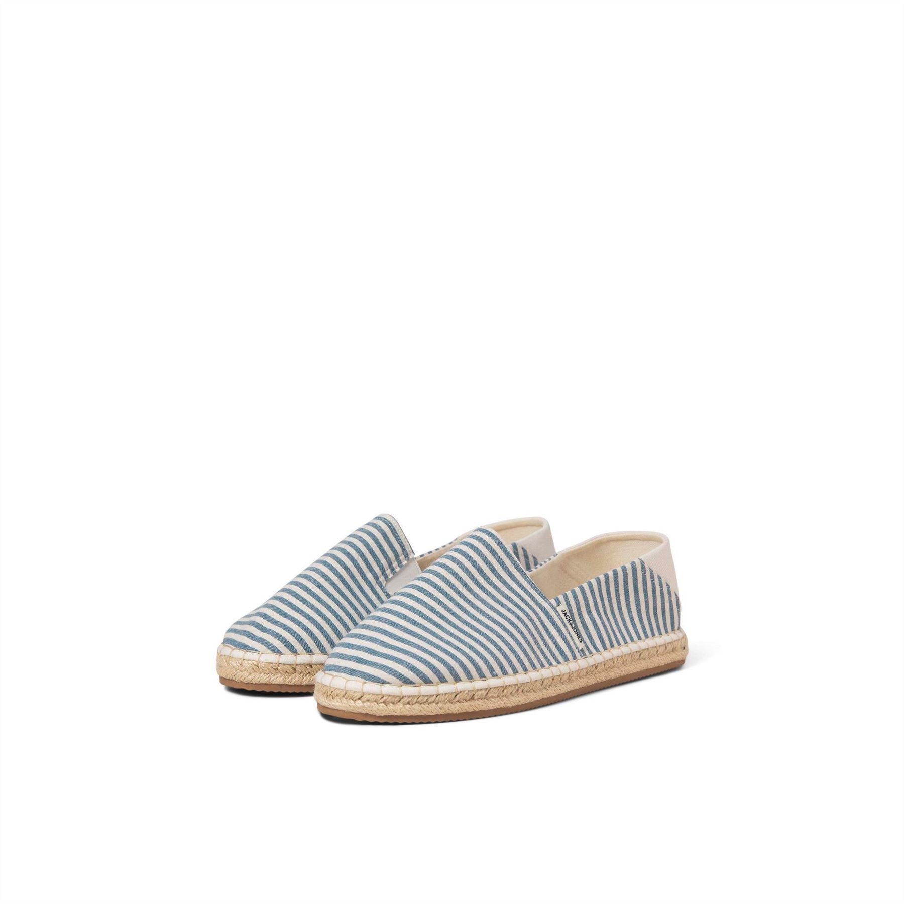 Jack and Jones Canvasas Stripe Espadrille Court Trainers