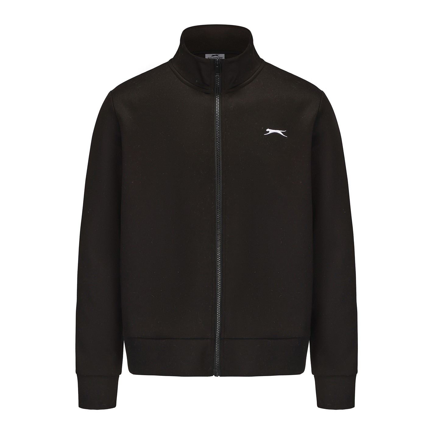 Slazenger Embroidered Mock Neck Ribbed Cuff Softshell Jacket