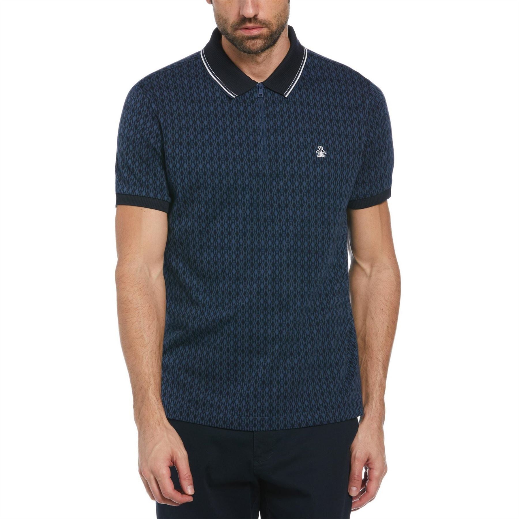 Original Penguin All Over Print Short Sleeve Polo Shirt