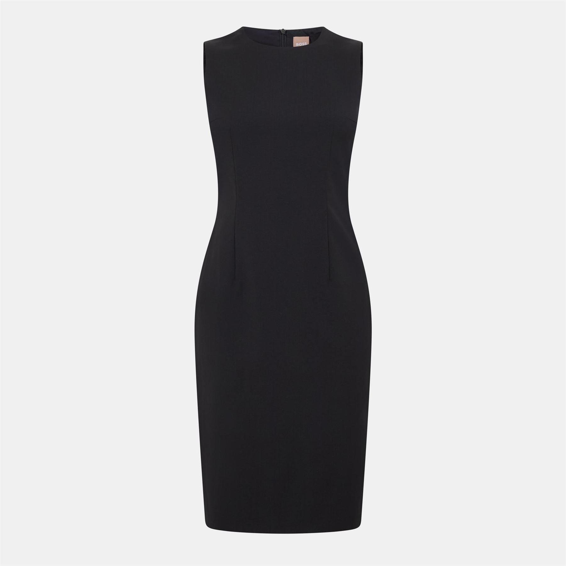 Boss Dirulah Crew Neck Sleeveless Knee Length Dress