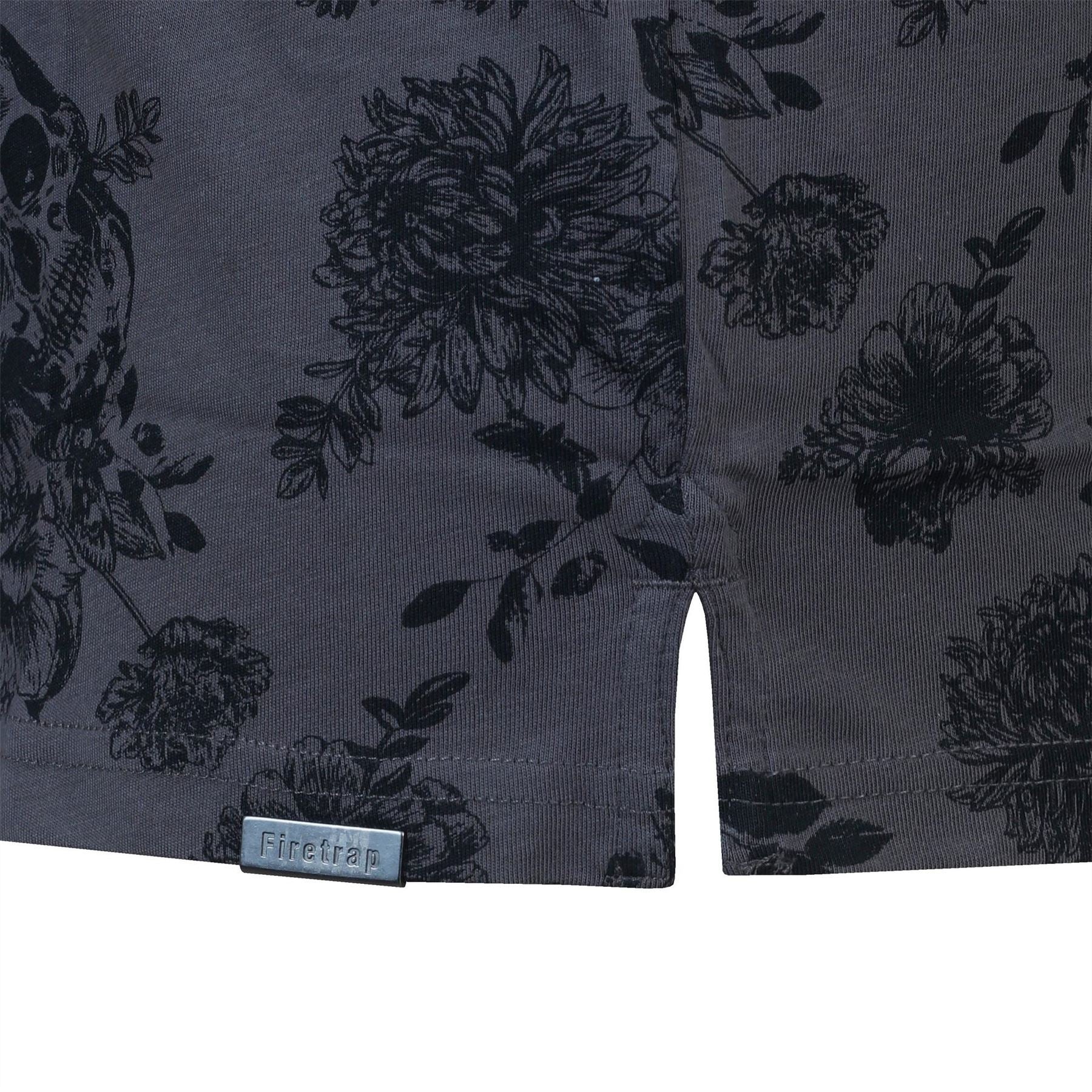 Firetrap Mens All Over Print Polo Top