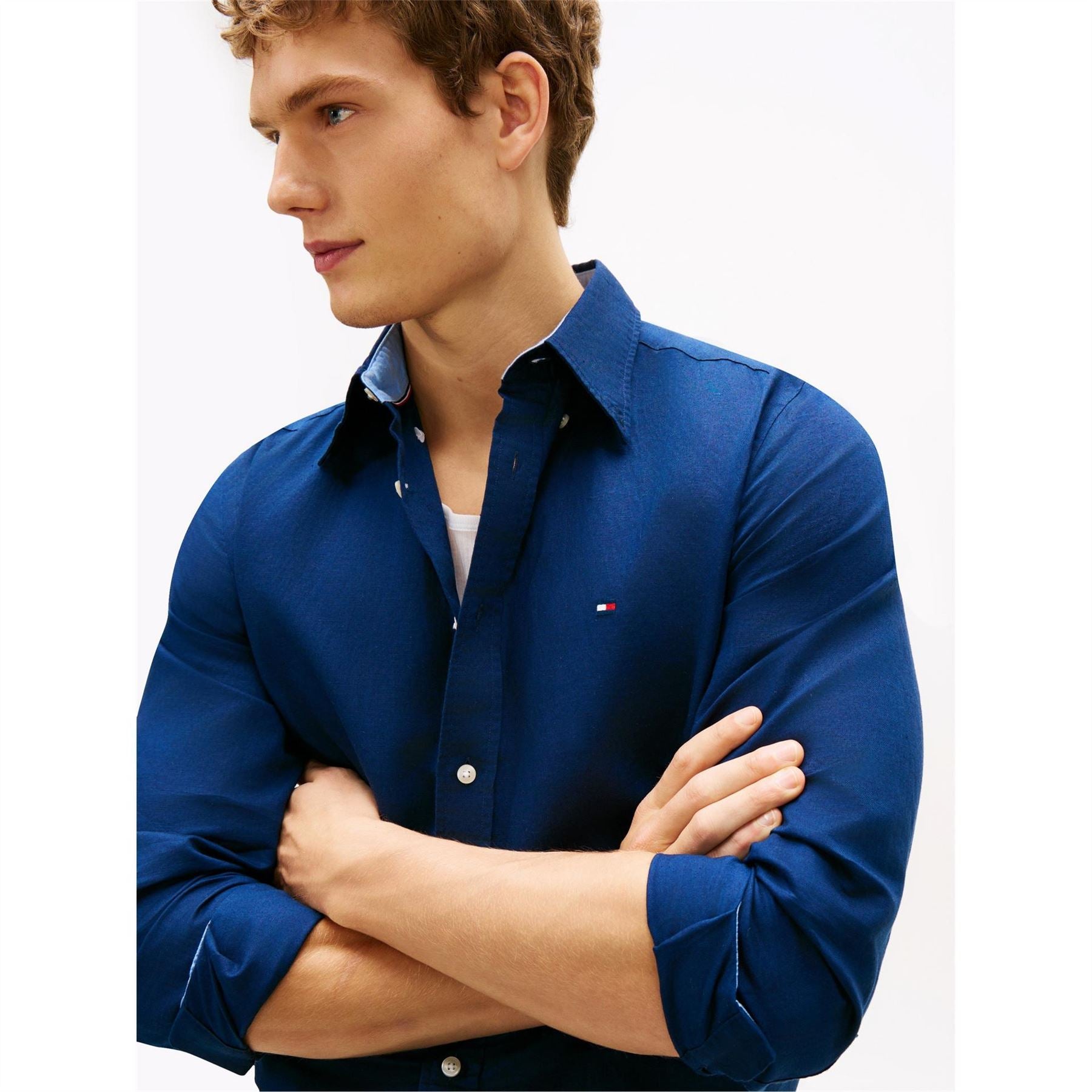 Tommy Hilfiger Linen Ls Shirt Sn63