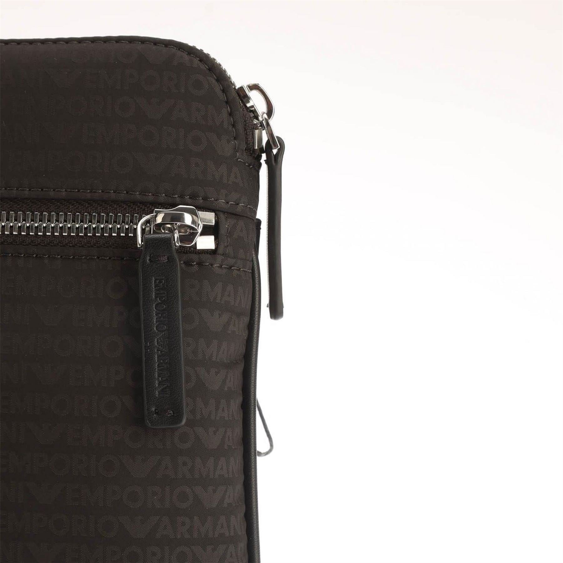 Emporio Armani Allover Jacquard Logo Shoulder Bag