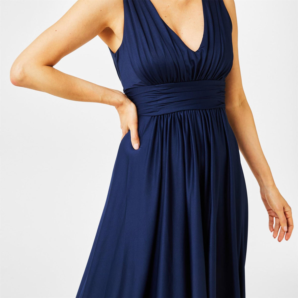 Biba Bridesmaid Dip Hem Maxi Dress