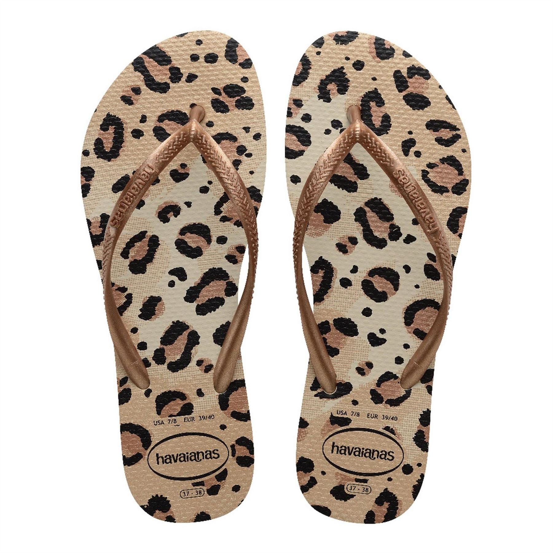 Havaianas Slim Textured Flat Heel Flip Flops