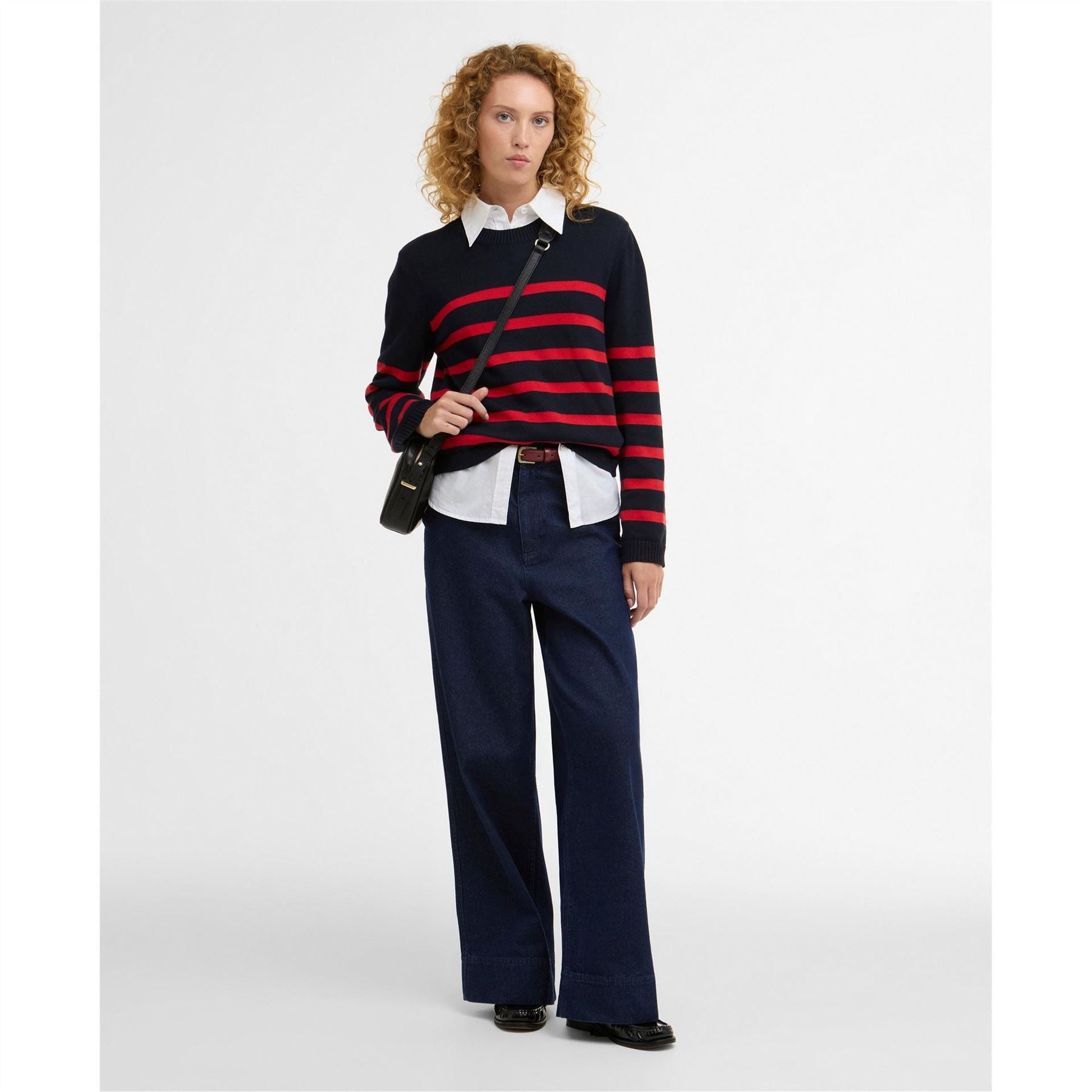 Barbour Fern Striped Crew Neck Jumper