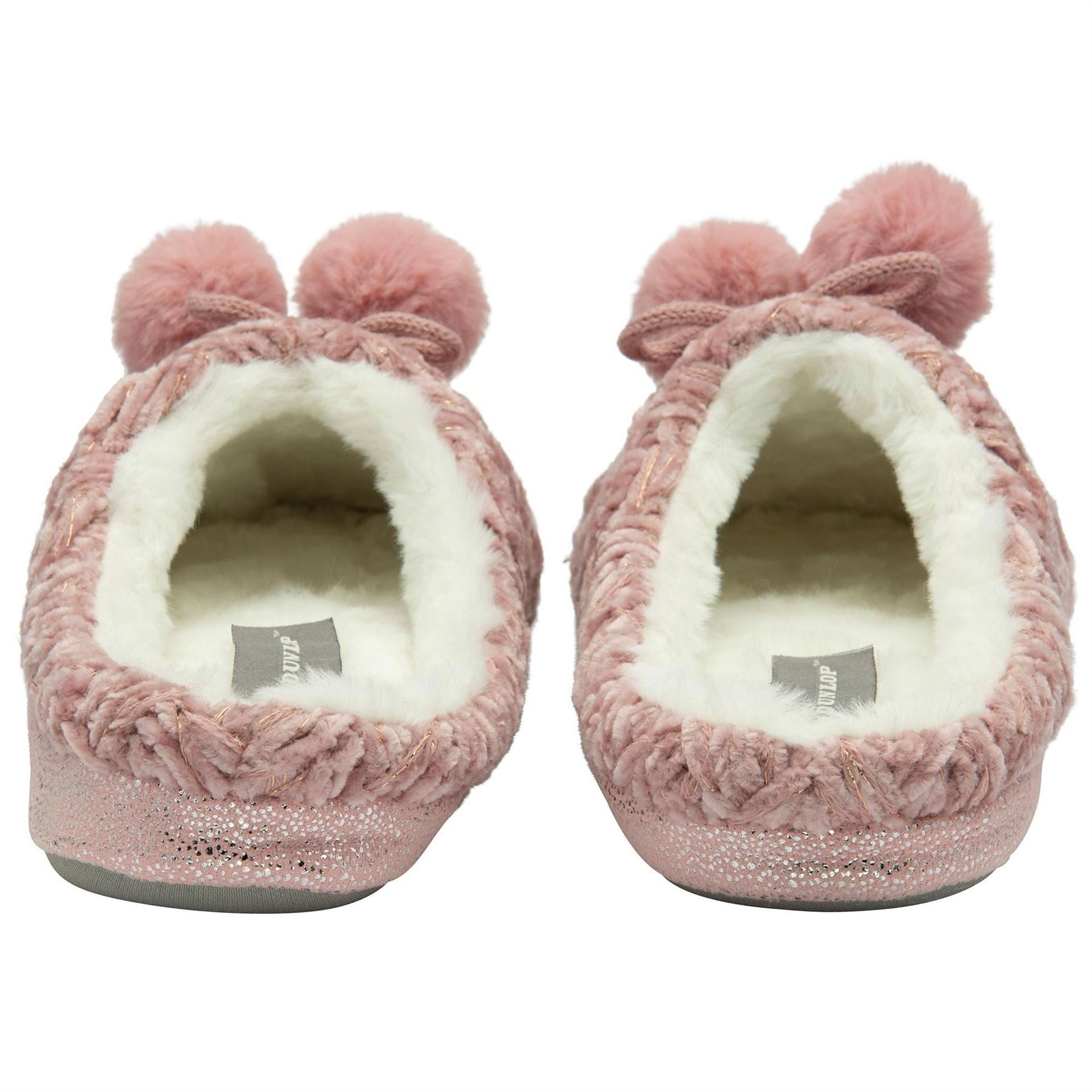 Dunlop Textured Slip on Knit Mules