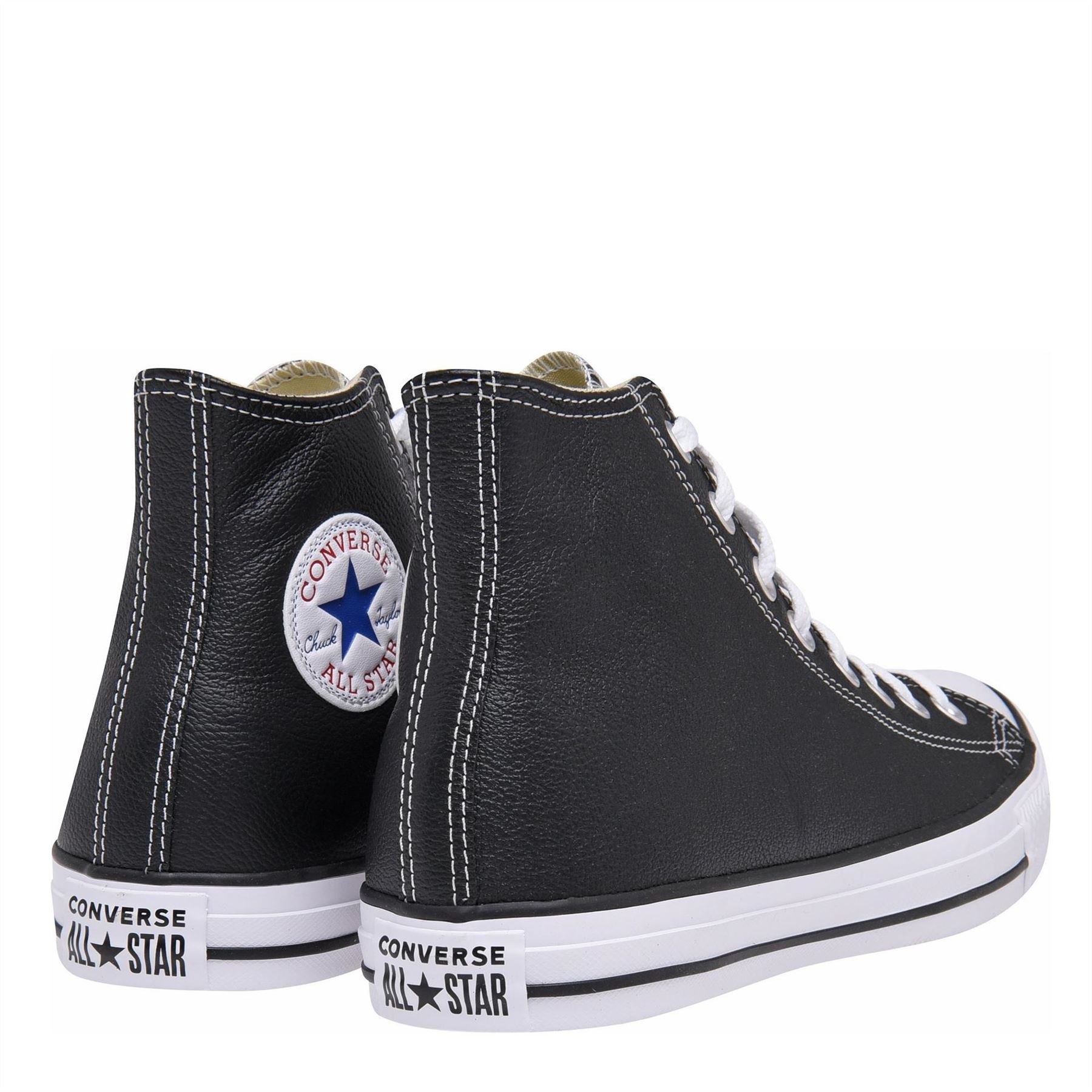Converse All Star Leather Hi Top Trainers