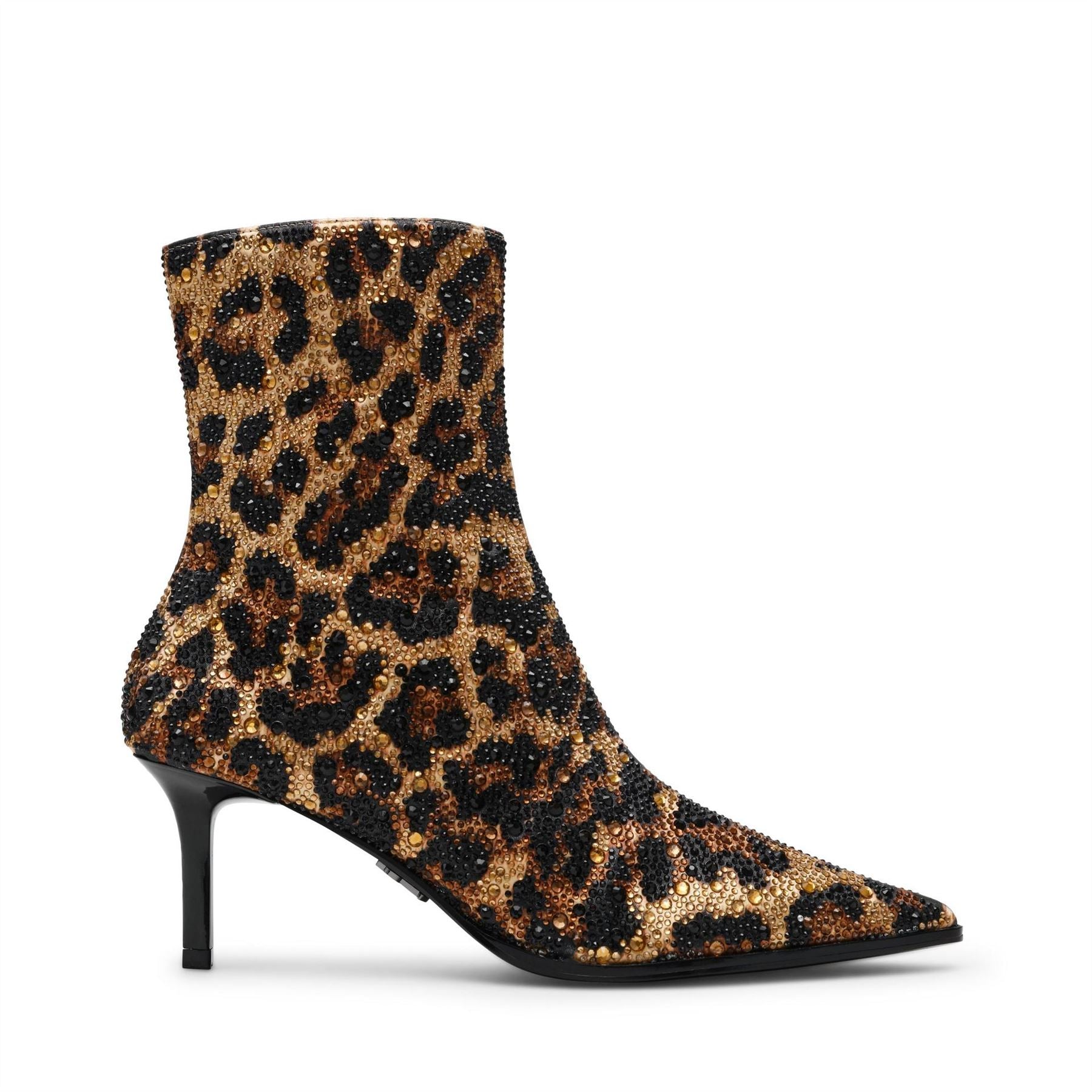 Steve Madden Leopard Patterned Ankle Stiletto Heel Boots