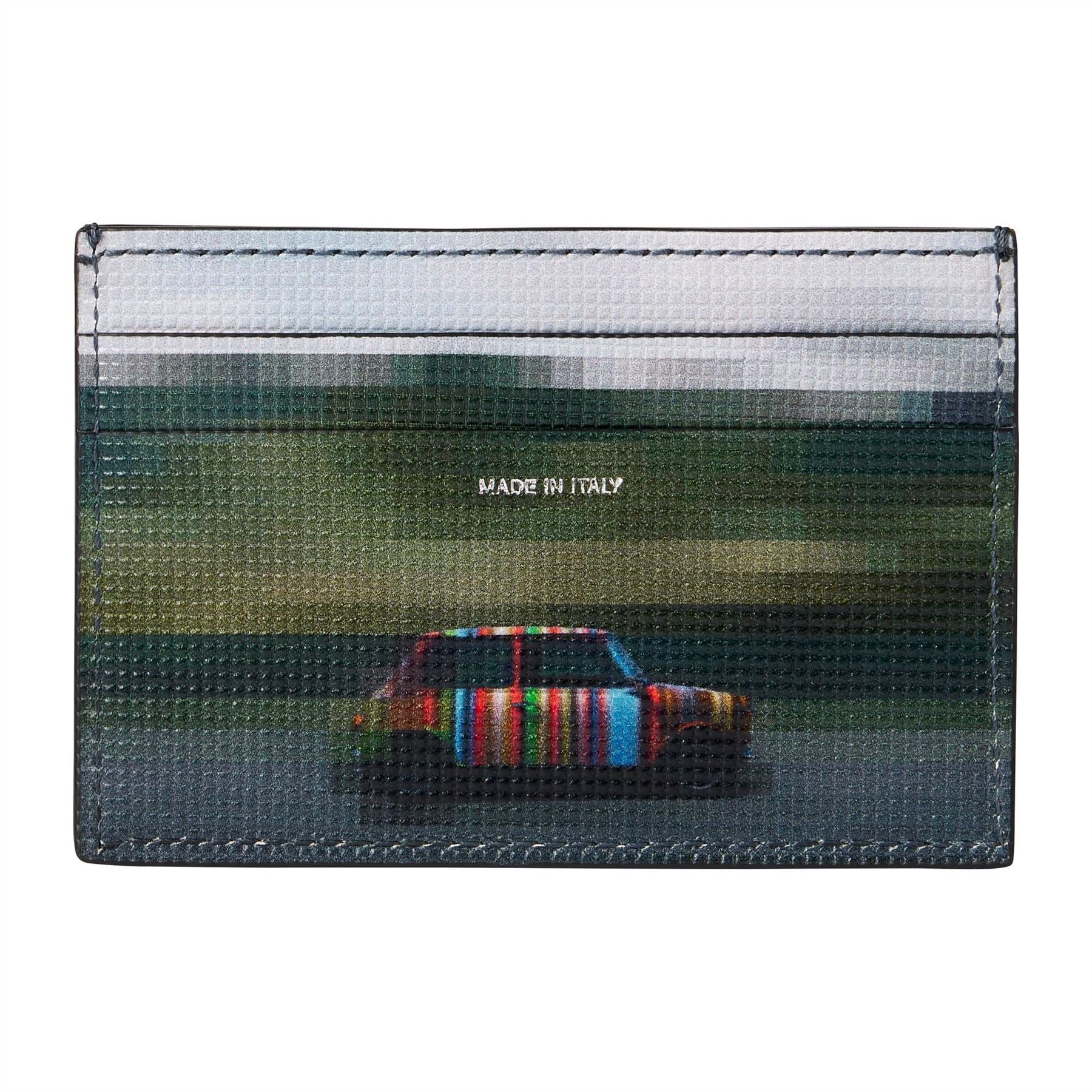 Paul Smith Graphic Print Card Holder with Logo