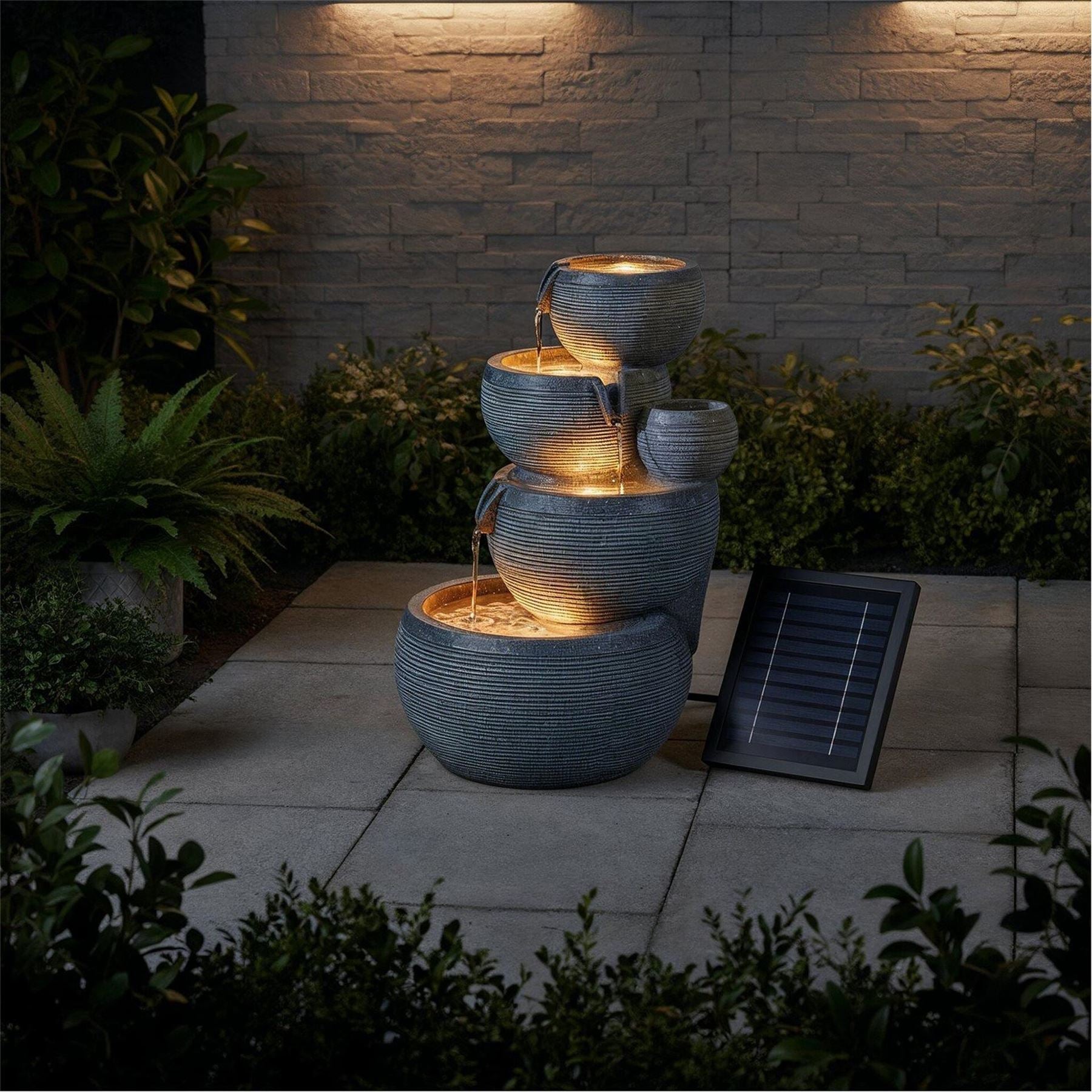 Streetwize Water Feature With Battery Backup   Natural Cascade