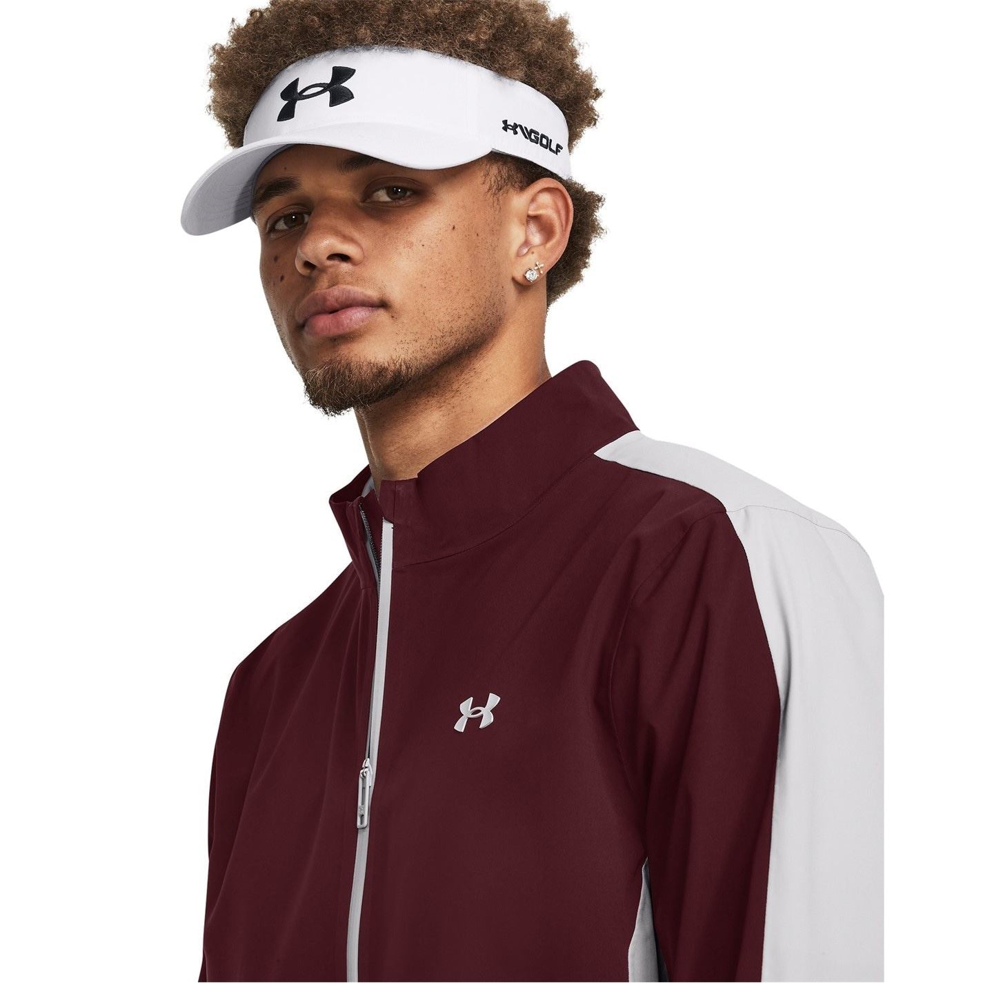 Under Armour Color Block Mock Neck Performance Jacket