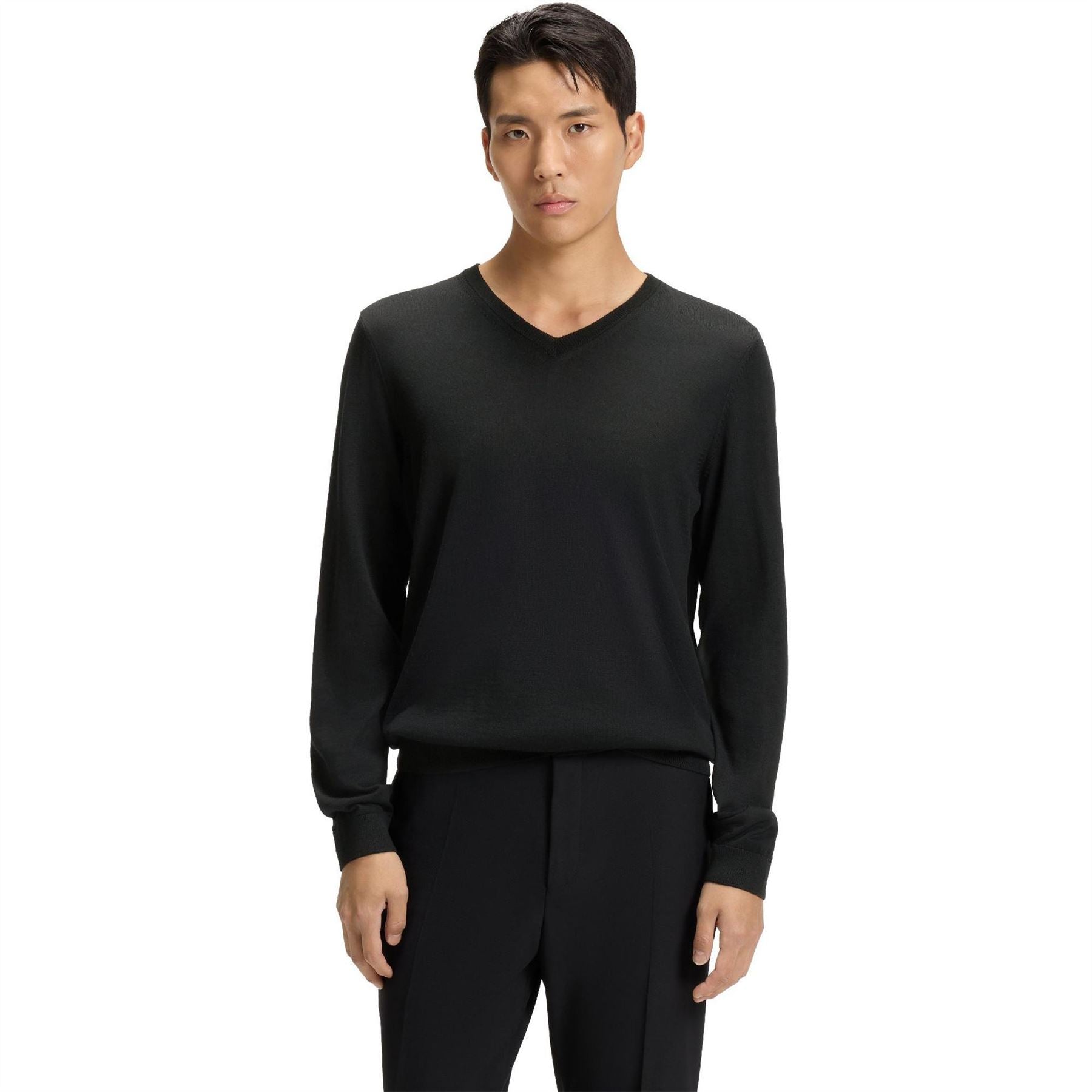 Boss V-Neck Long Sleeve Regular Fit Sweater