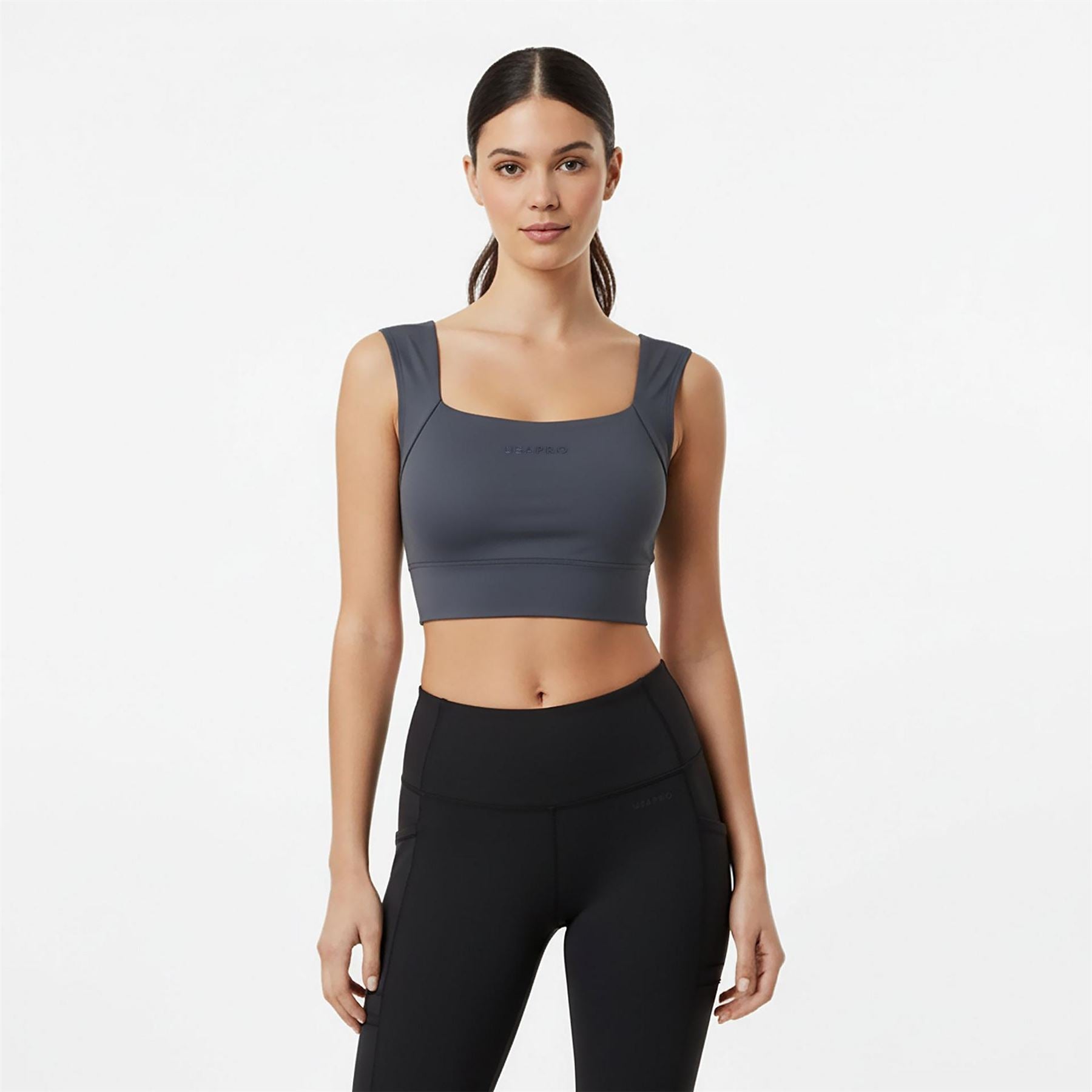 USA Pro Womens Pro Ruched Ls Bra