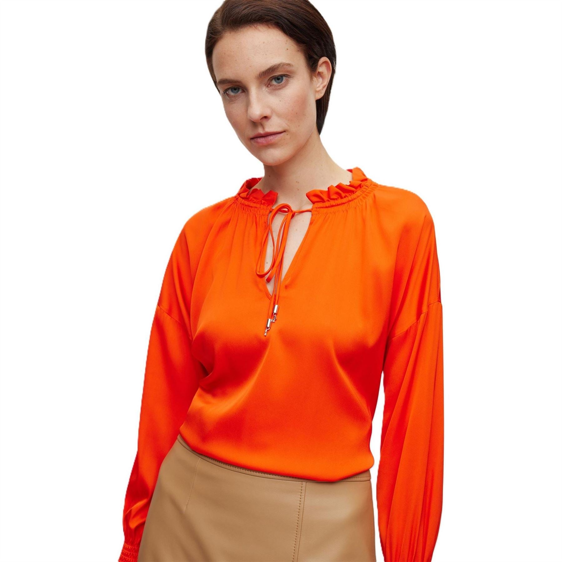 Boss Baratina Blouse, Drawstring Neckline