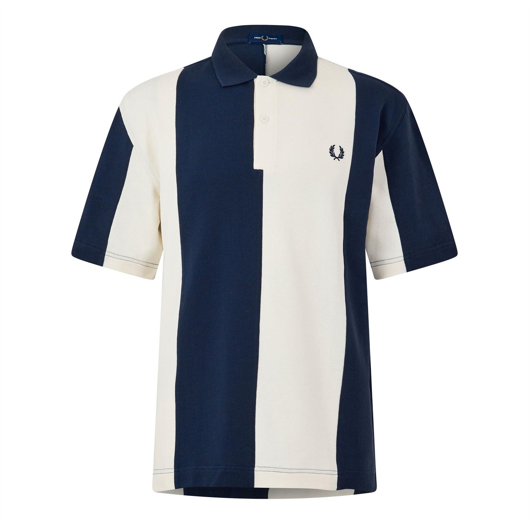 Fred Perry Panel Cotton Short Sleeve Polo