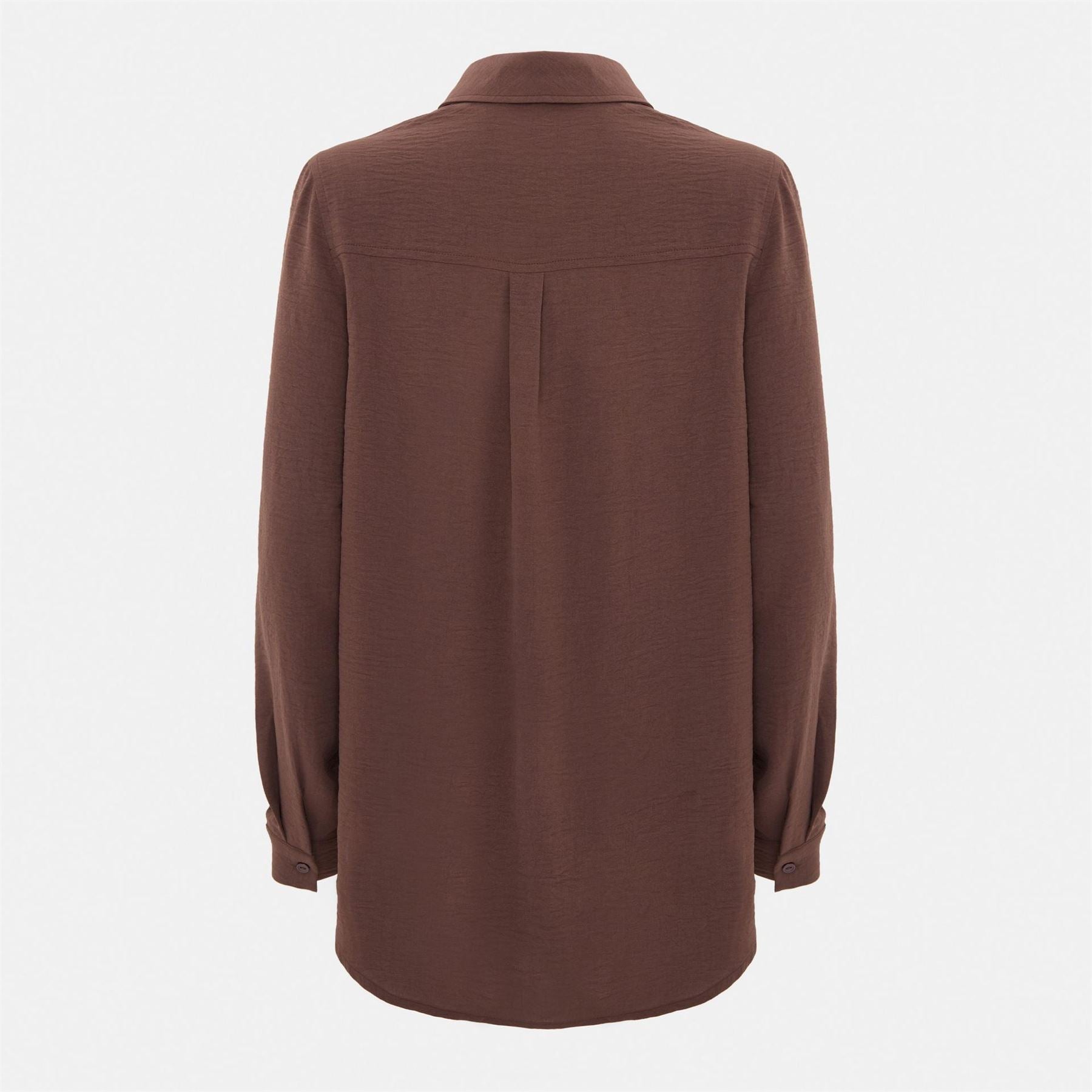 I Saw It First Crepe Long Sleeve Shirt