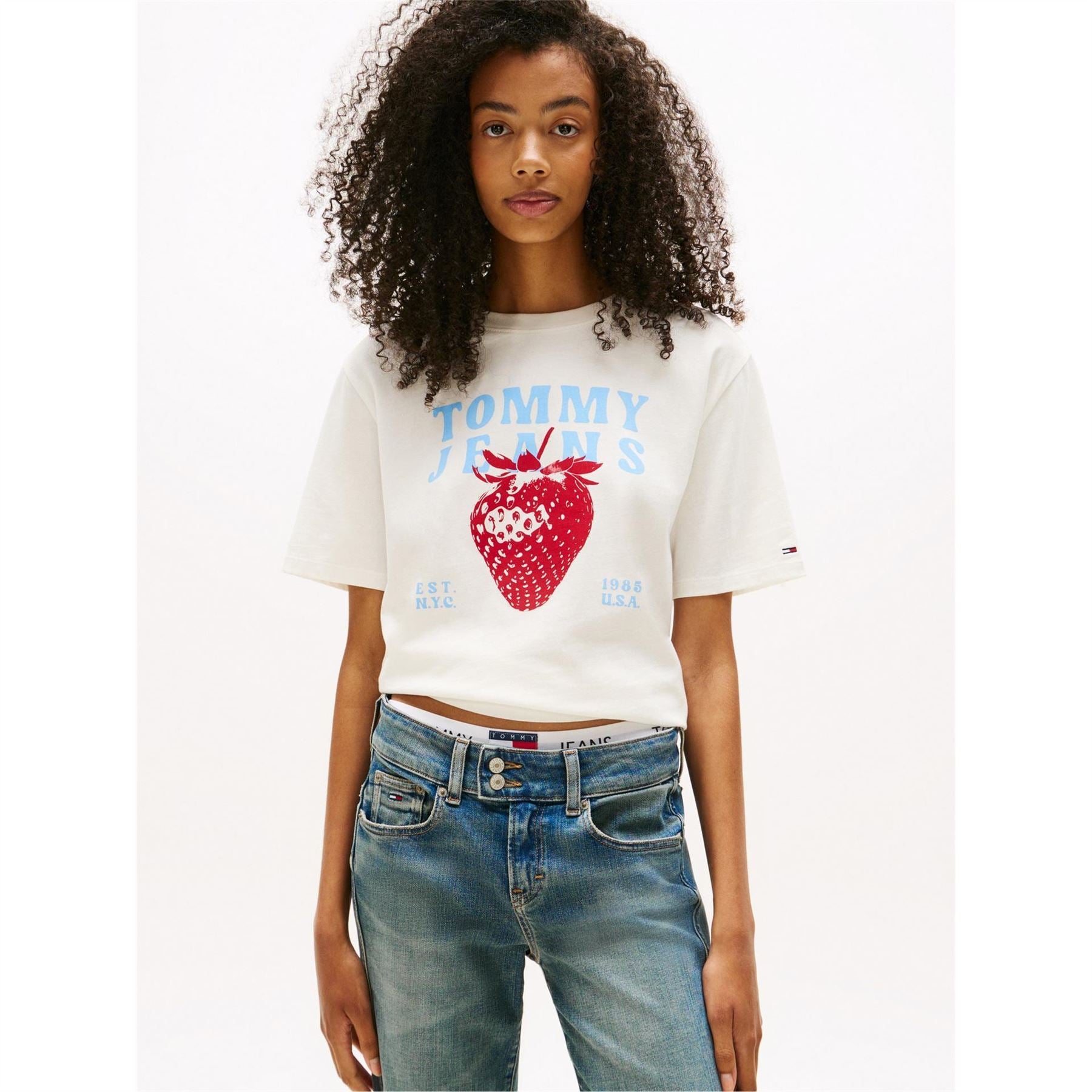 Tommy Jeans Strawbs Regular Fit Short Sleeve T-Shirt