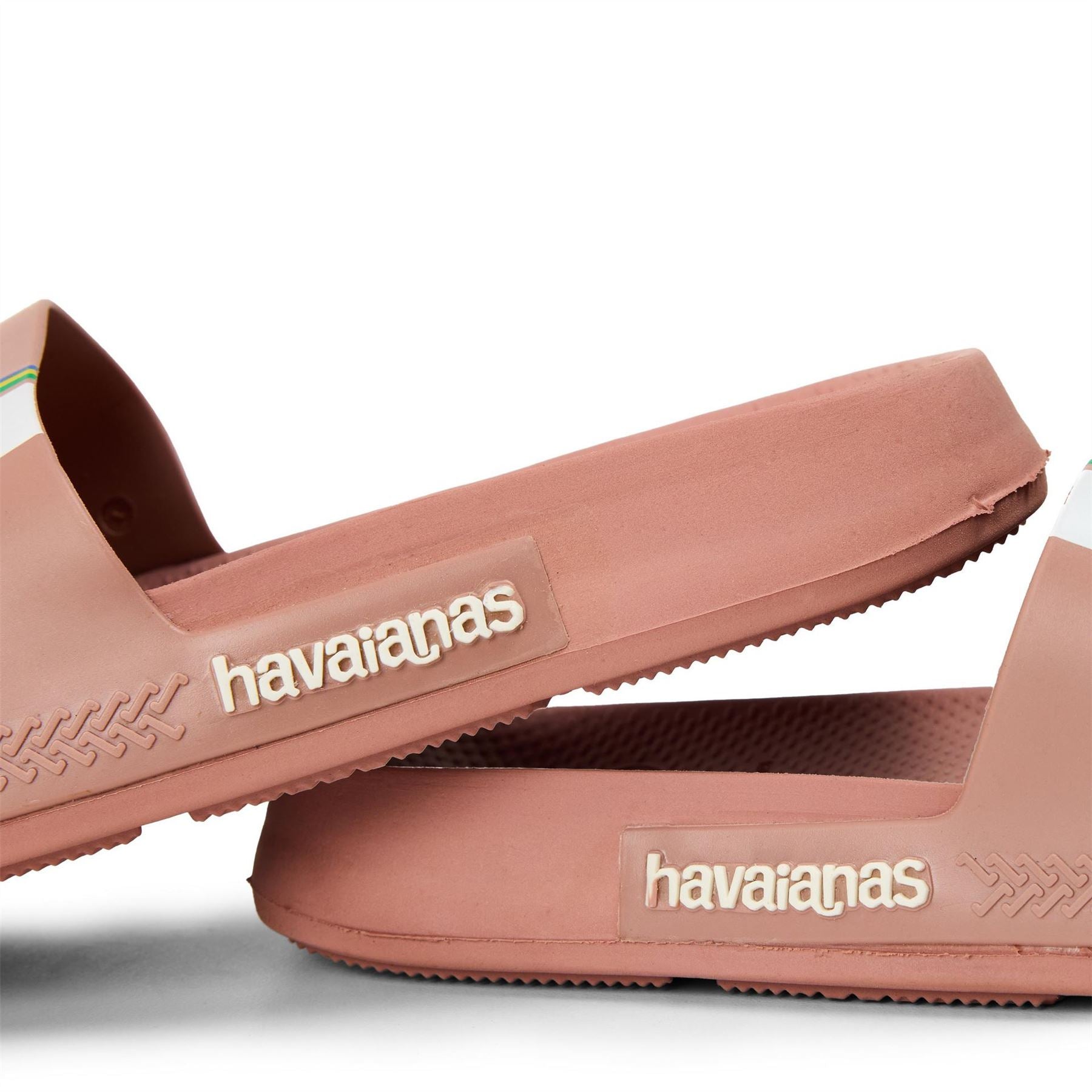 Havaianas Womens Slide Brasil Crocus Rose 37 38 Flip Flops