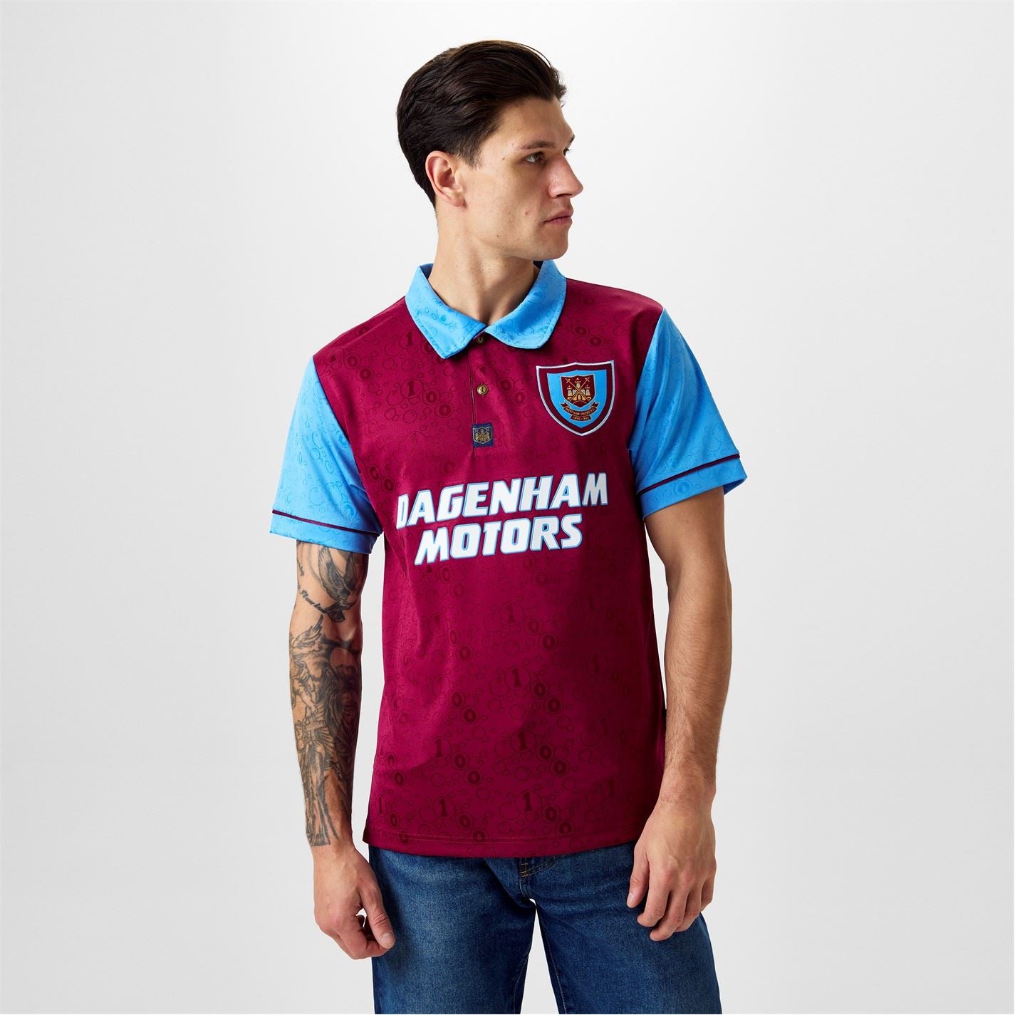 Score Draw West Ham United Home Centenary Shirt 1995 Adults