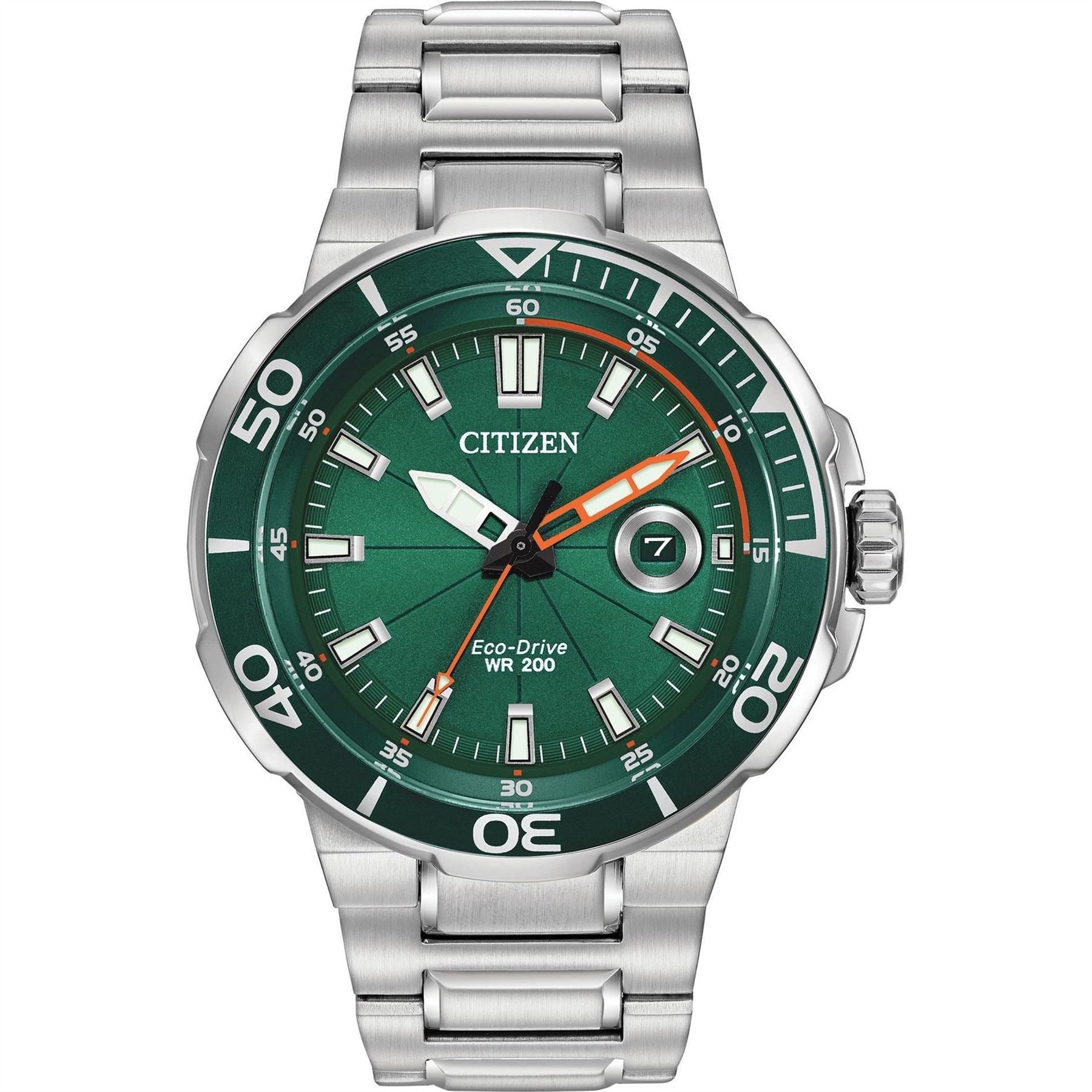 Citizen Stainless Steel Classic Eco Drive Watch Aw1428 53x