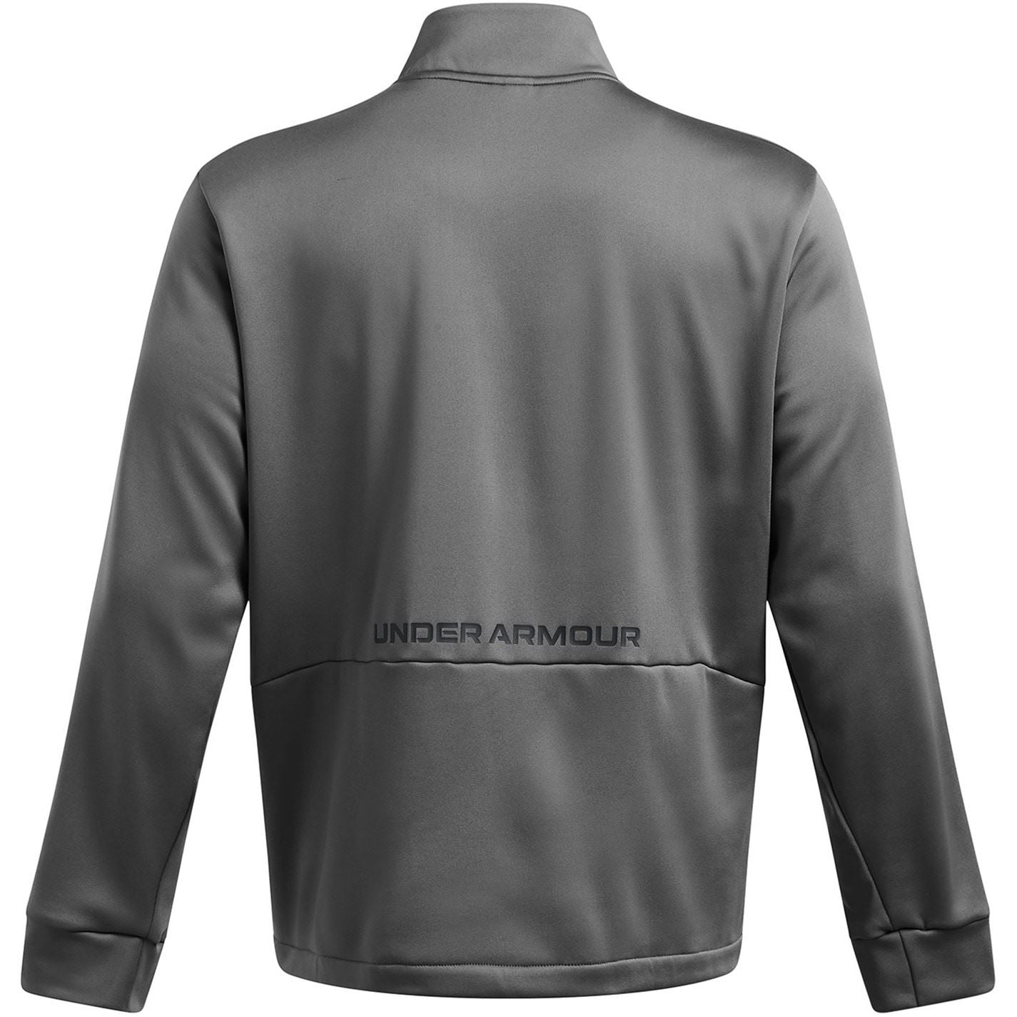 Under Armour Solid Patterned Fleece Half Zipper Ribbed Cuff Jacket