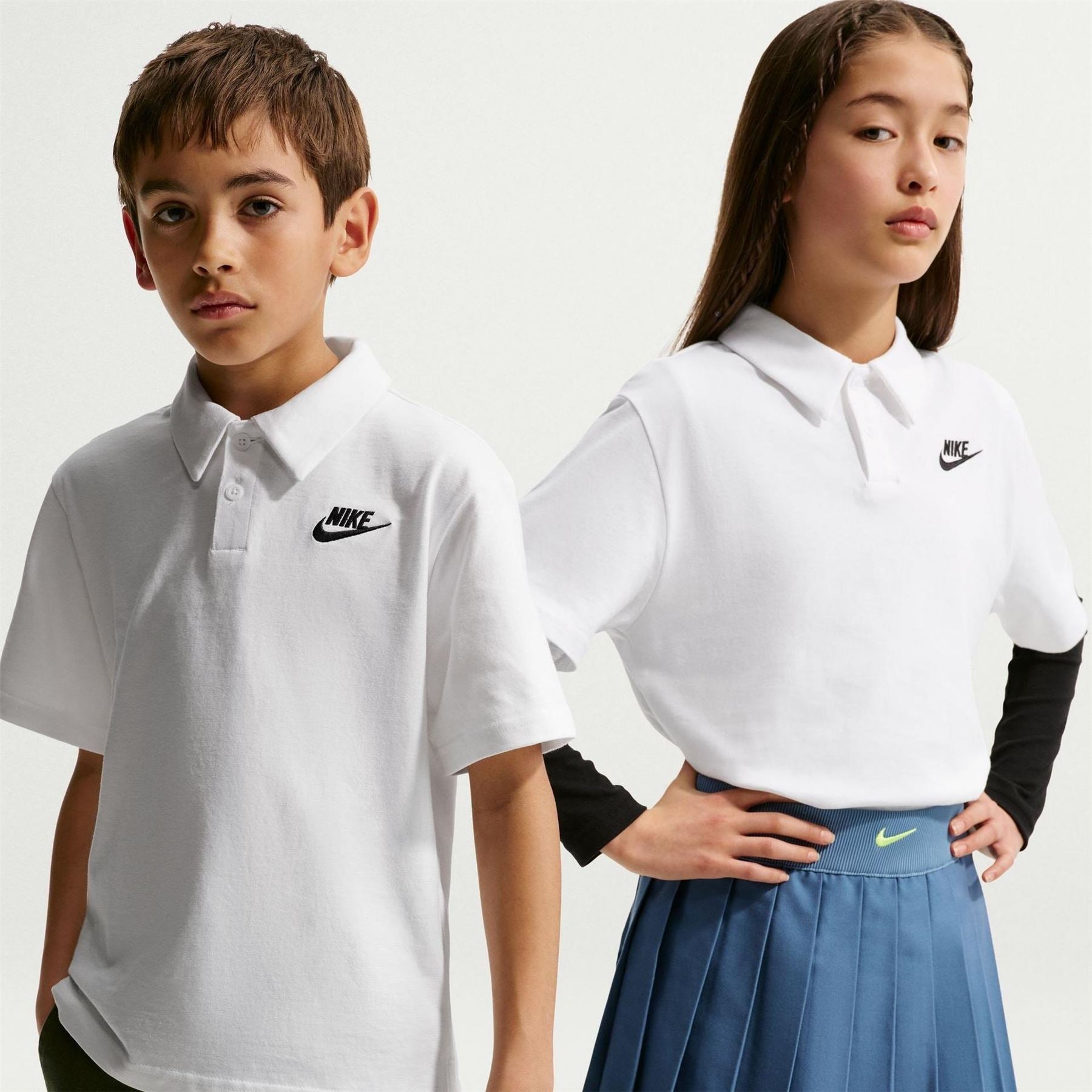 Nike Bold Logo Collared Neck Short Sleeve Polo Shirt