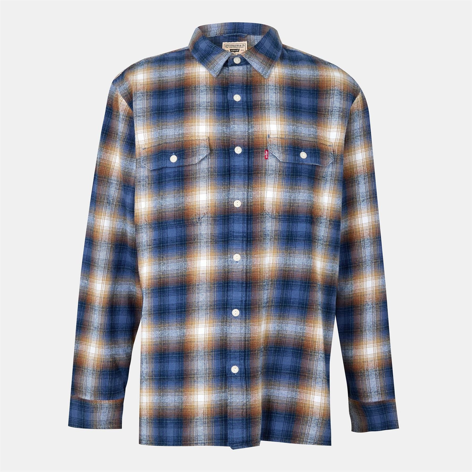 Levis Collared Neck Long Sleeve Regular Fit Shirt