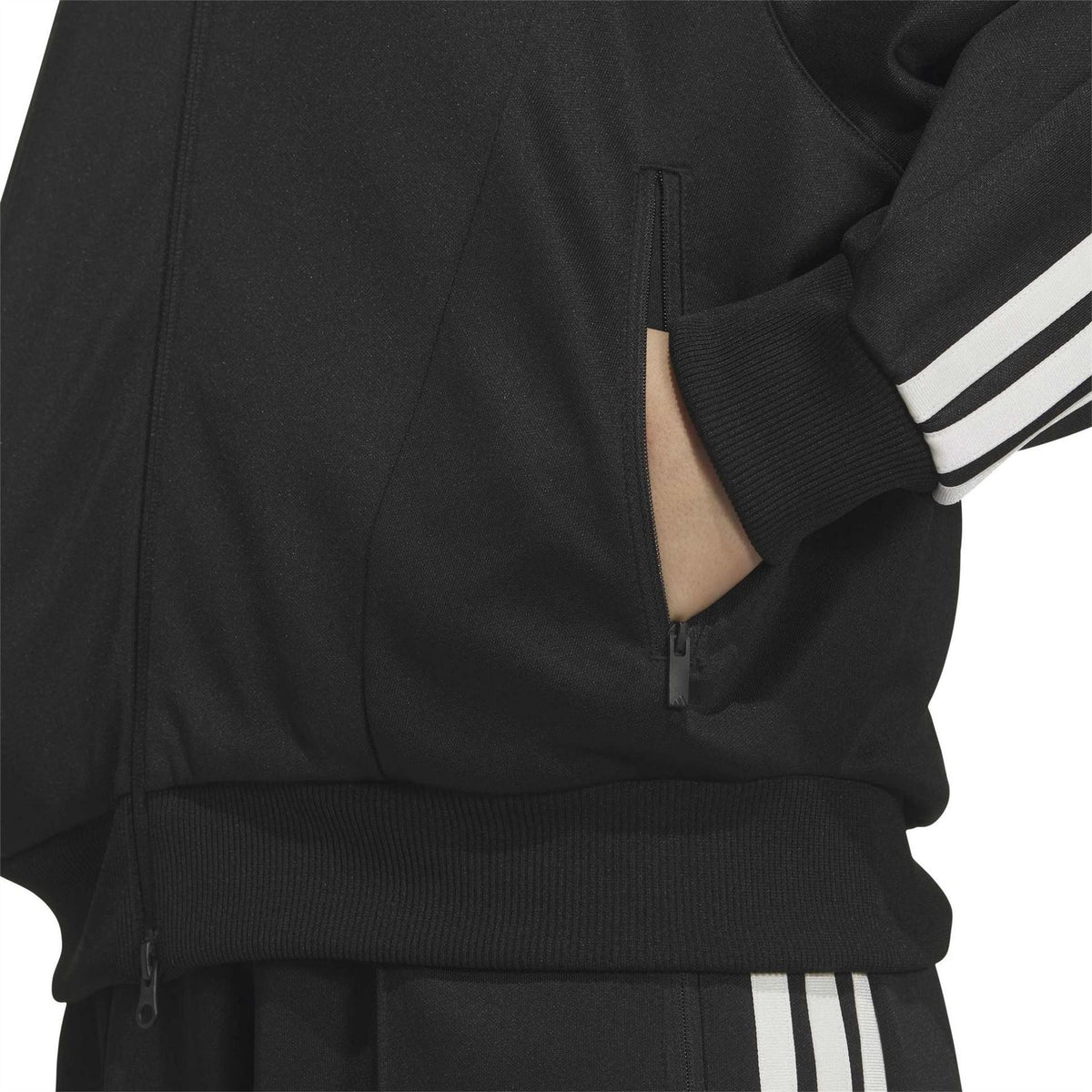 adidas Athletic Funnel Neck High Collar Long Sleeve Top