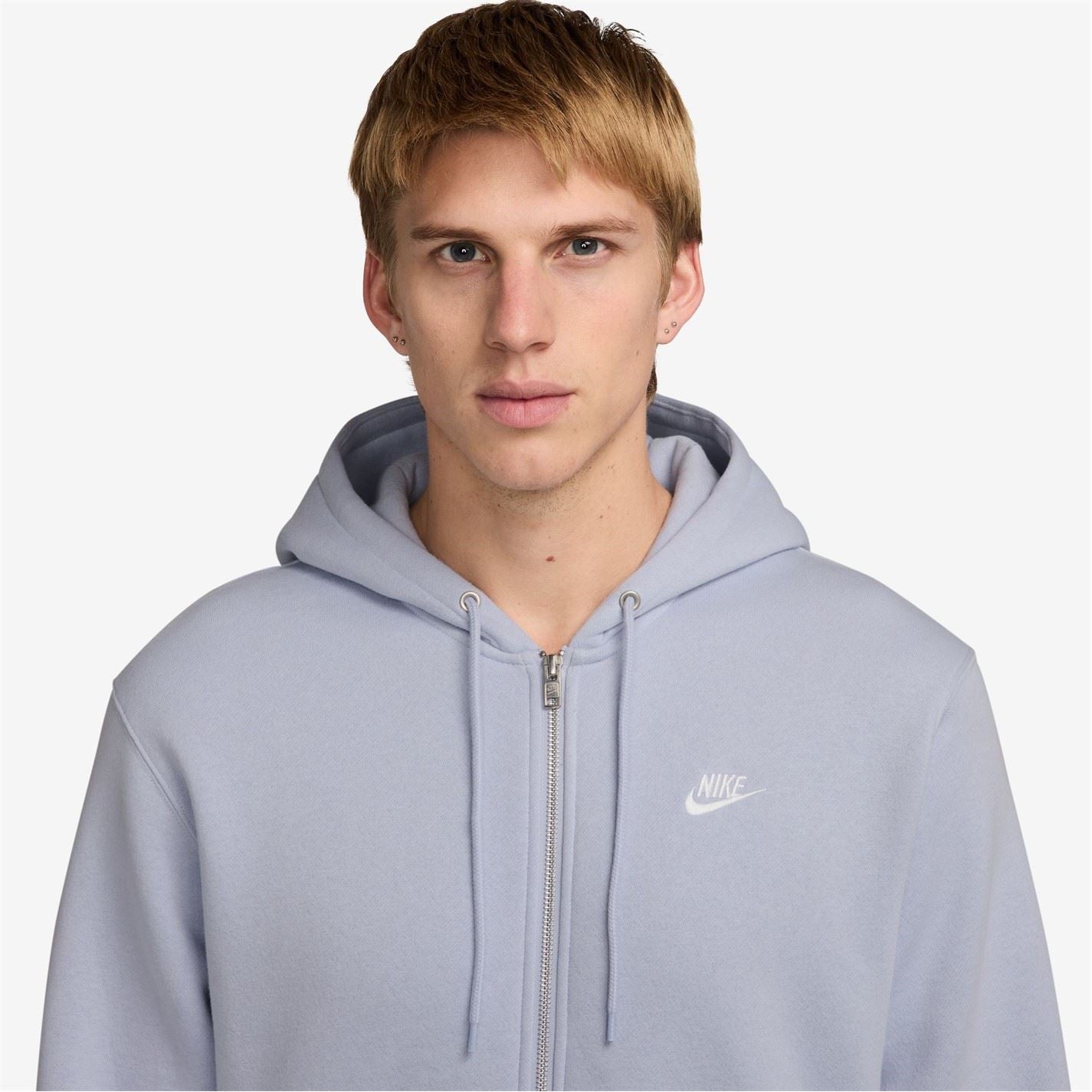 Nike Mens Sportswear Club Fleece Full Zip Hoodie