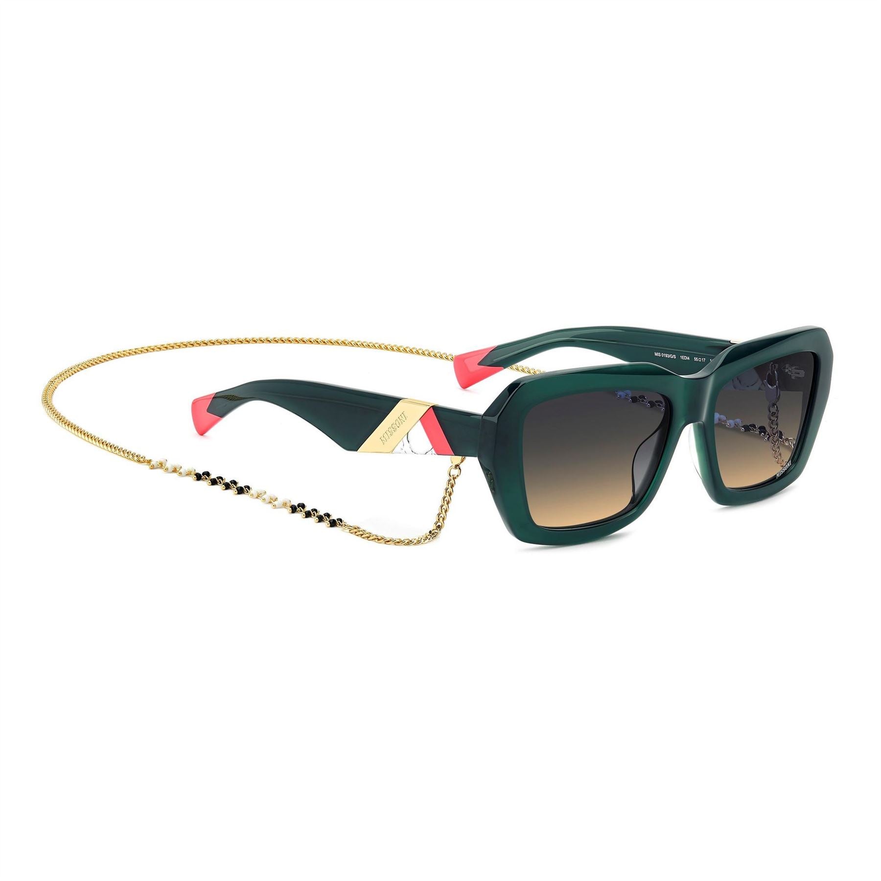 Missoni Rectangular Round Sunglasses