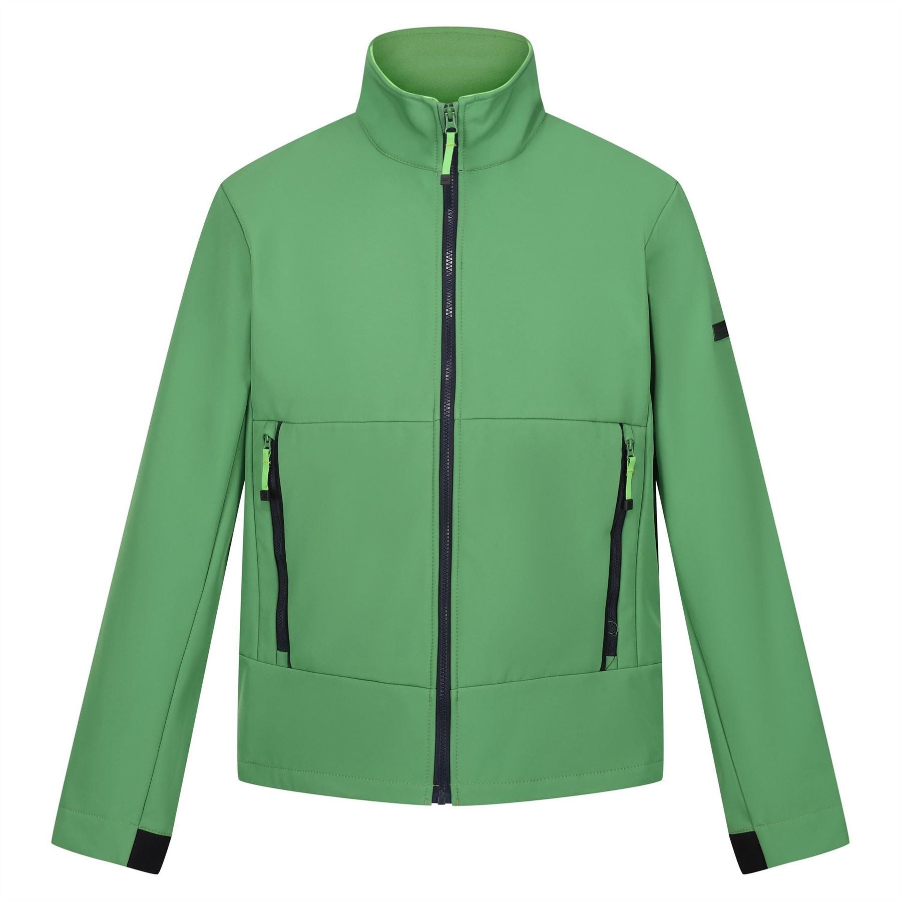 Regatta Dendrick Solid Patterned Softshell Jacket with Ribbed Cuff