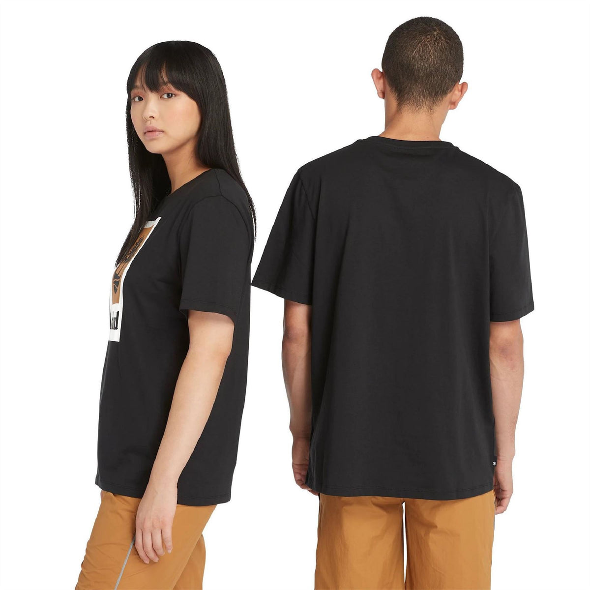 Timberland Stack Logo Cotton Short Sleeve T-Shirt