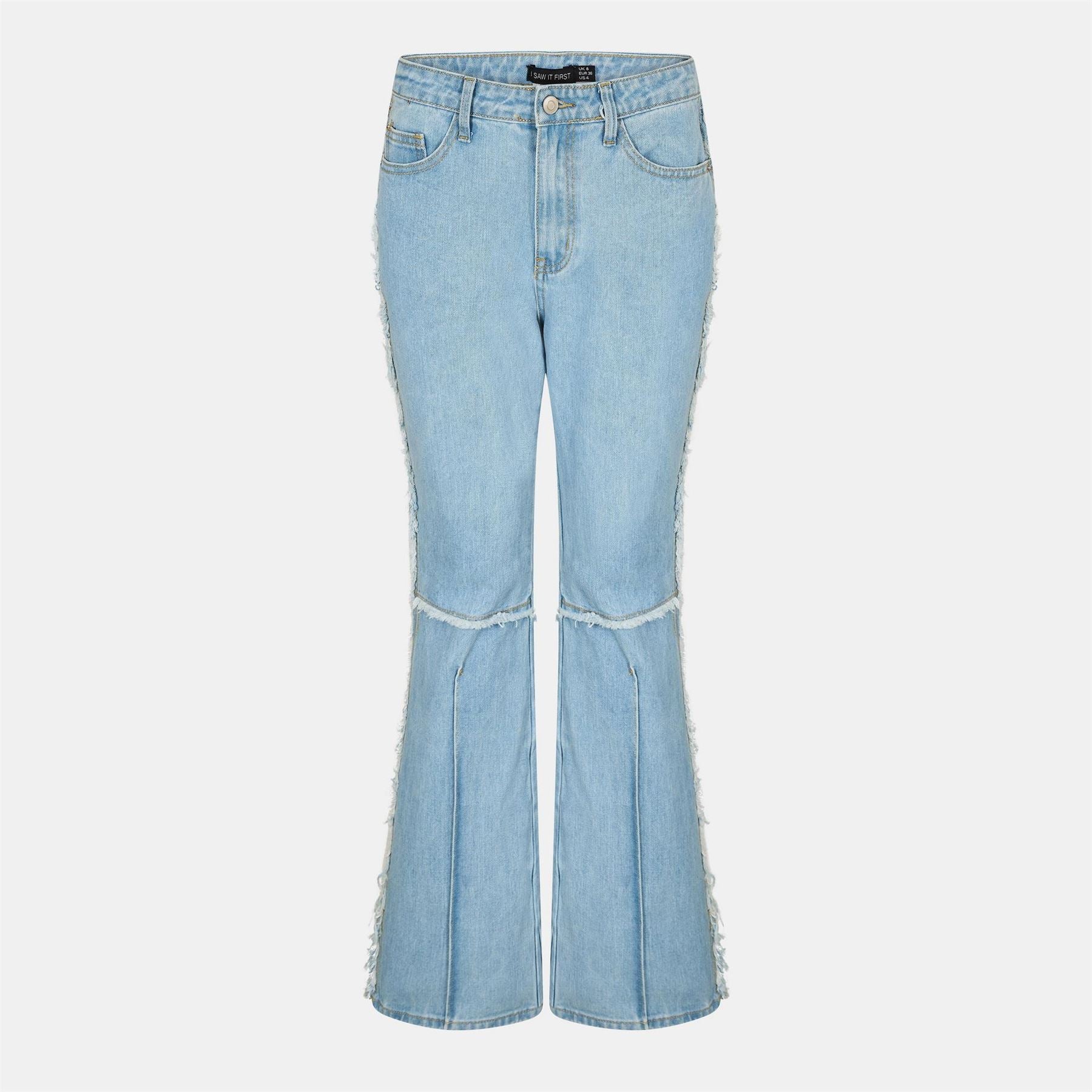 I Saw It First High Waisted Cotton Bootcut Jeans