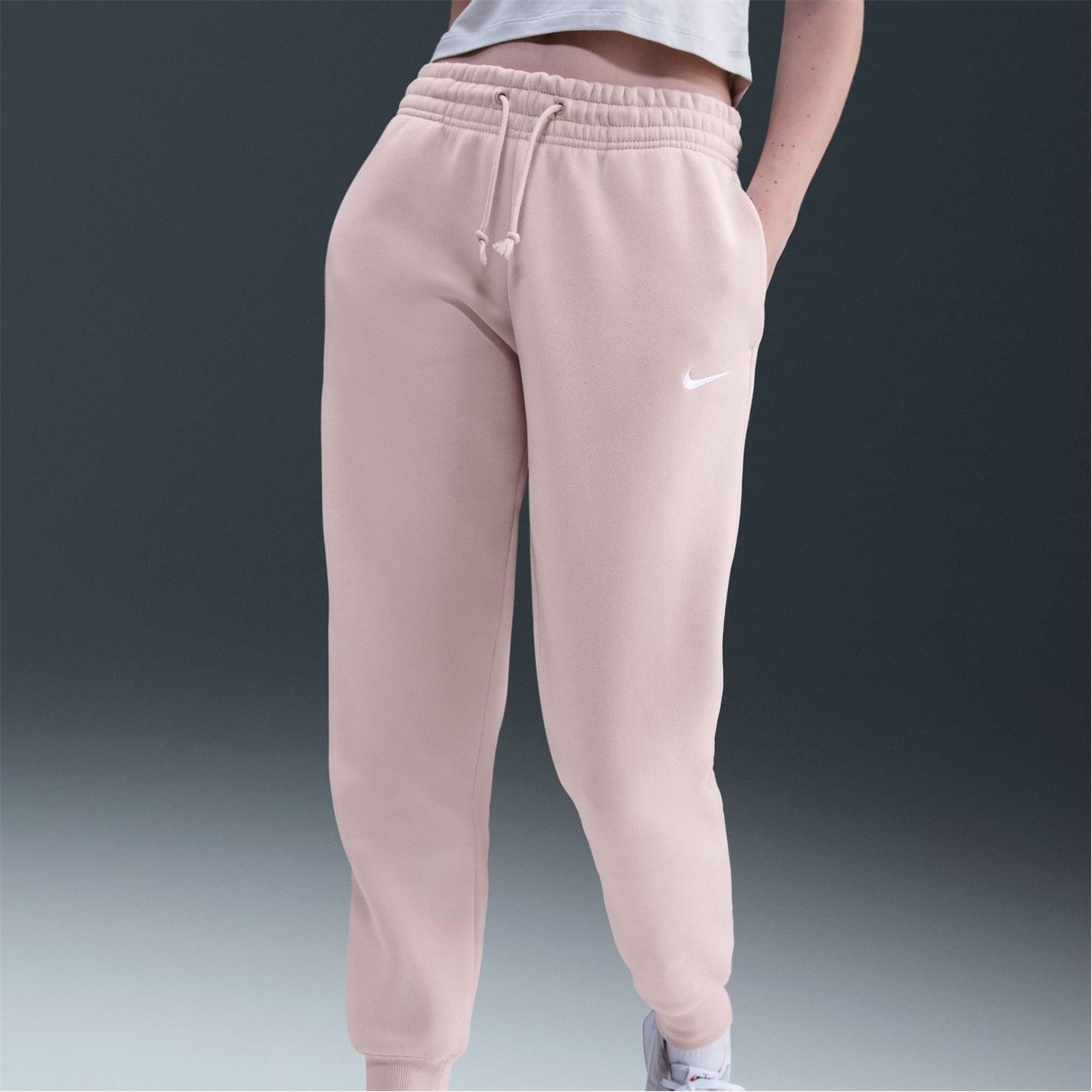 Nike Womens Sportswear Phoenix Fleece Mid Rise Sweatpants